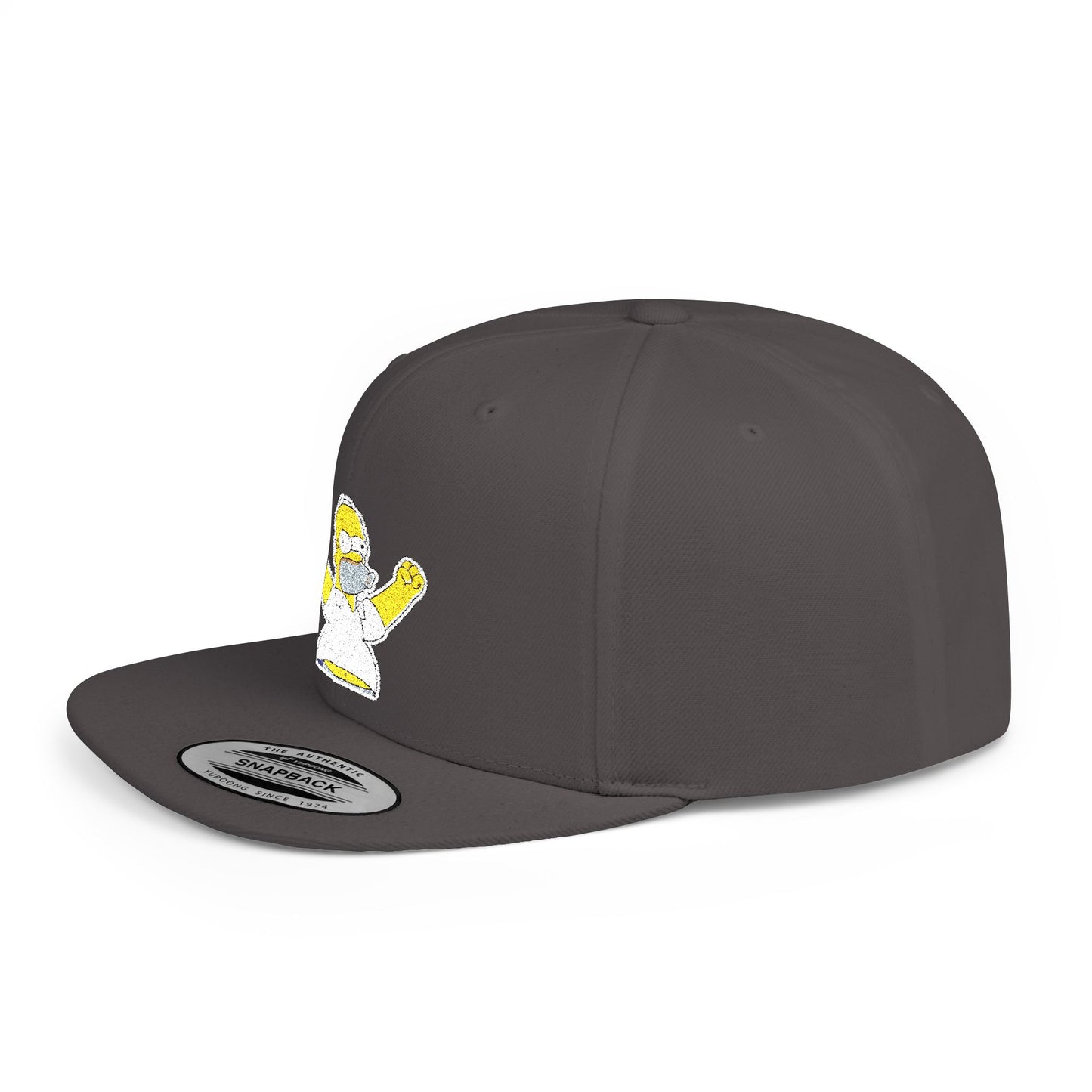 Homer Simpson Flat Bill Snapback – Lightweight, Custom Fit, Premium Quality