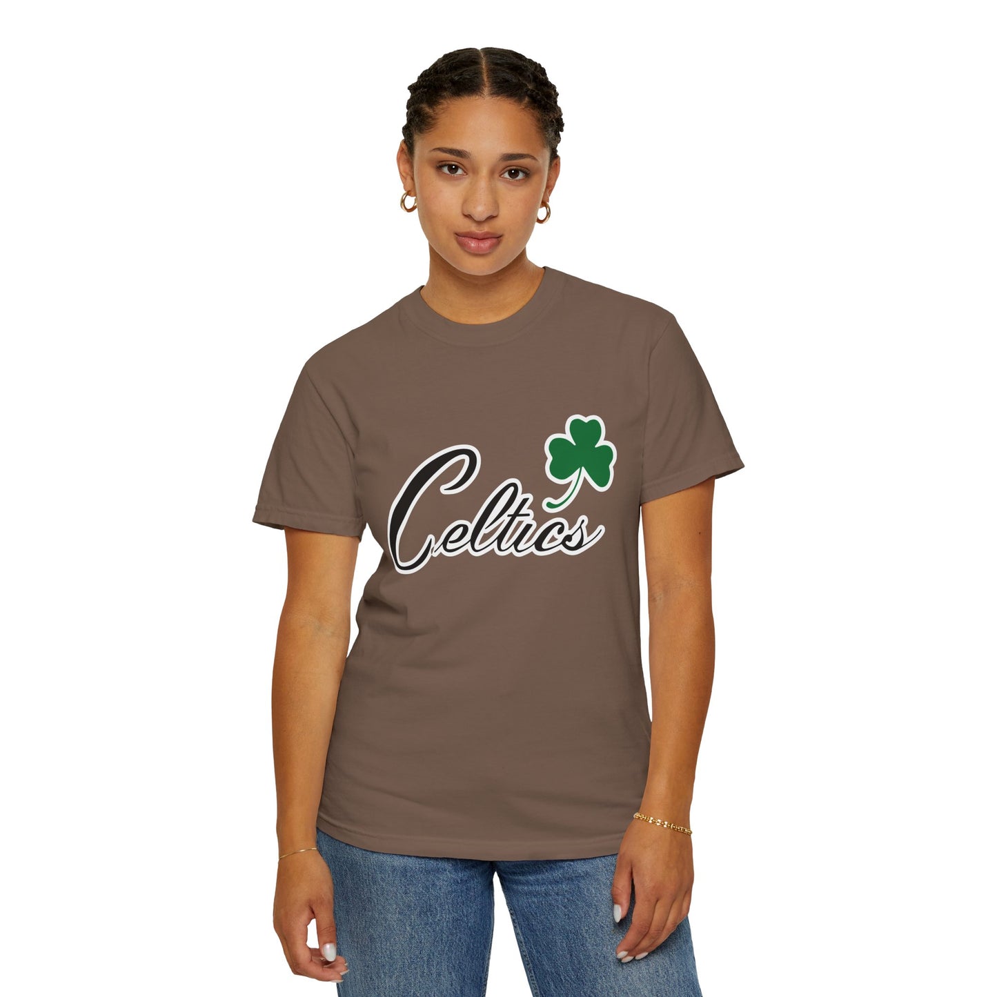 Boston Celtics Game Day Vibes Style Garment-Dyed T-Shirt – Premium Cotton Tee for Customization