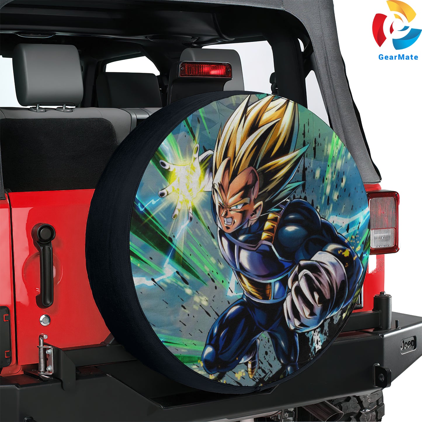 Prince Of All Saiyans Spare Tire Cover – Premium Waterproof UV-Resistant Protector