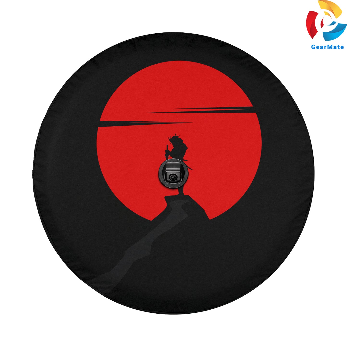 Samurai Katana Anime Spare Tire Cover – Premium Waterproof UV Resistant Protector