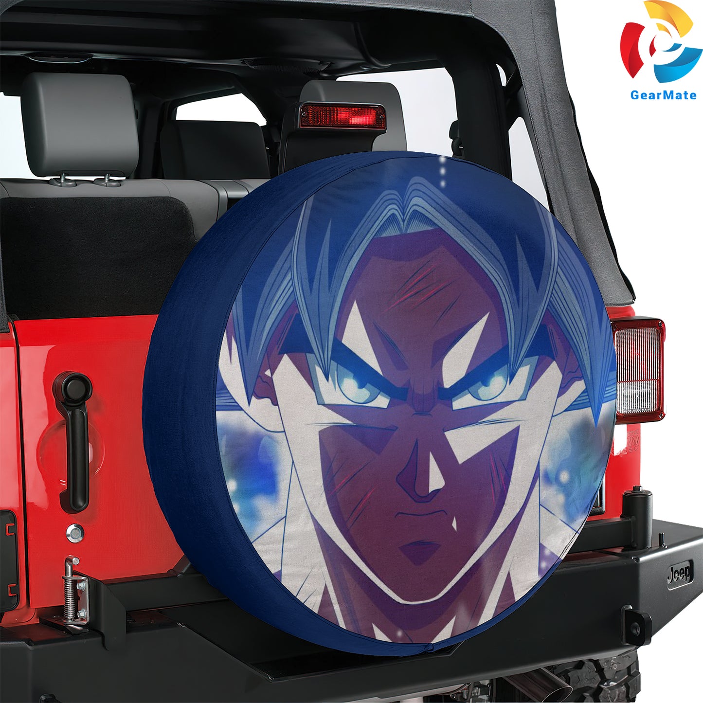 Dragon Ball Goku Push Beyond Limits Spare Tire Cover – Premium Waterproof UV-Resistant Protector