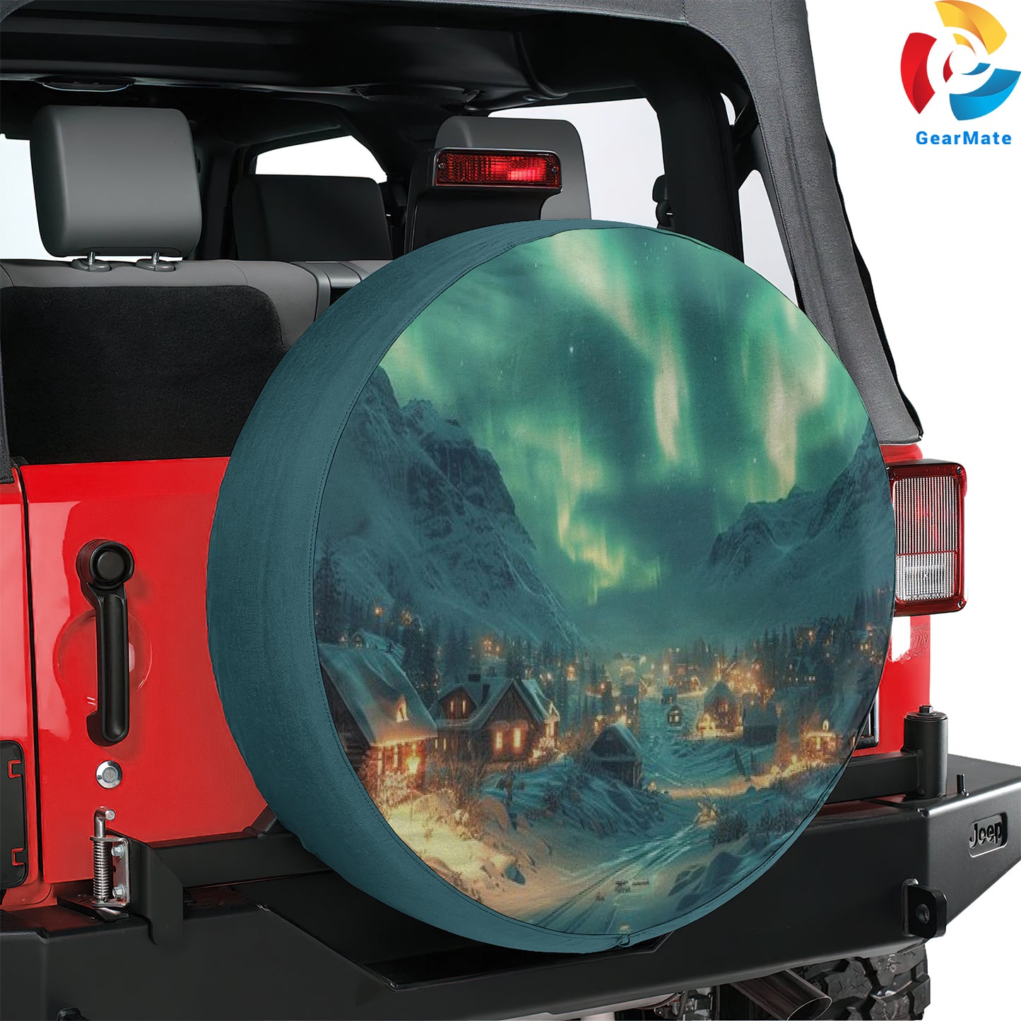 Merry Christmas 2024 Beautiful Sky Spare Tire Cover – Premium Waterproof UV Resistant Protector