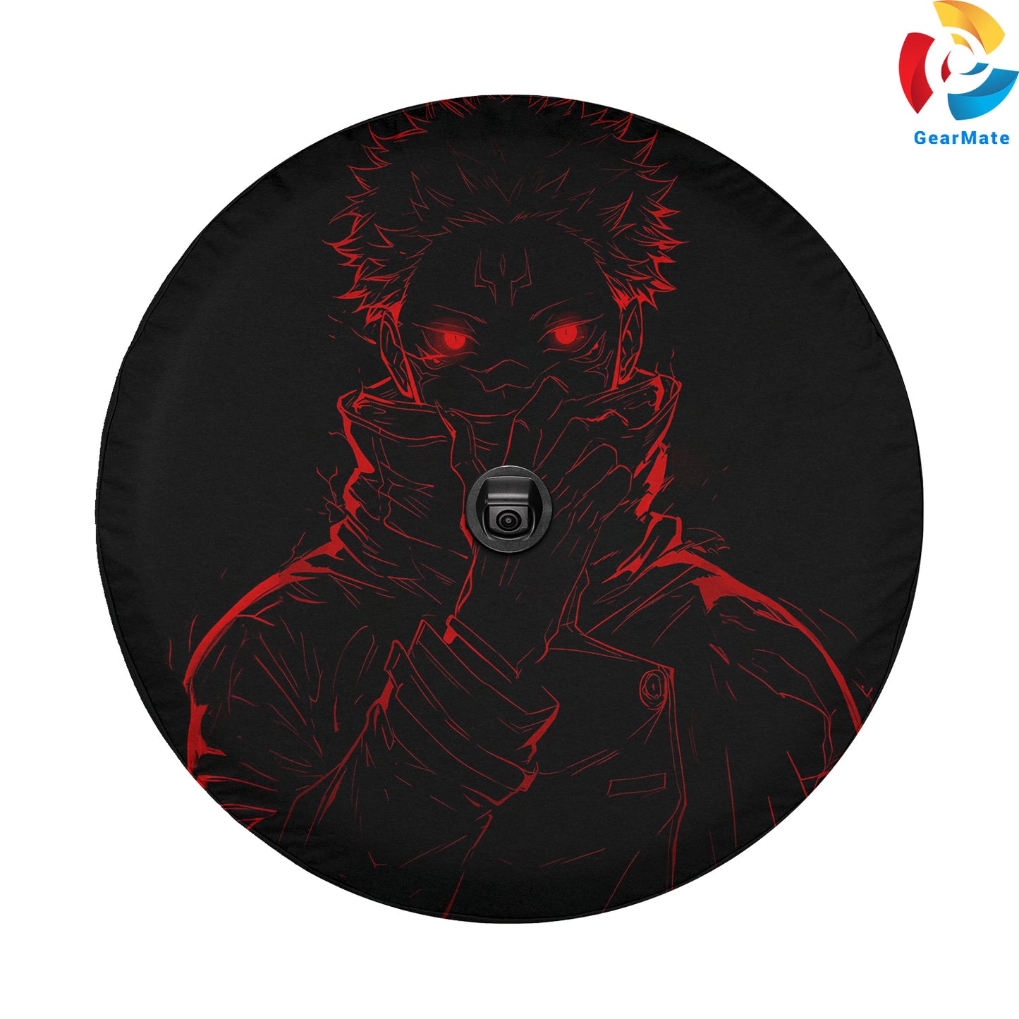 Sukuna Jujutsu Kaisen Spare Tire Cover – Premium Waterproof UV Resistant Protector
