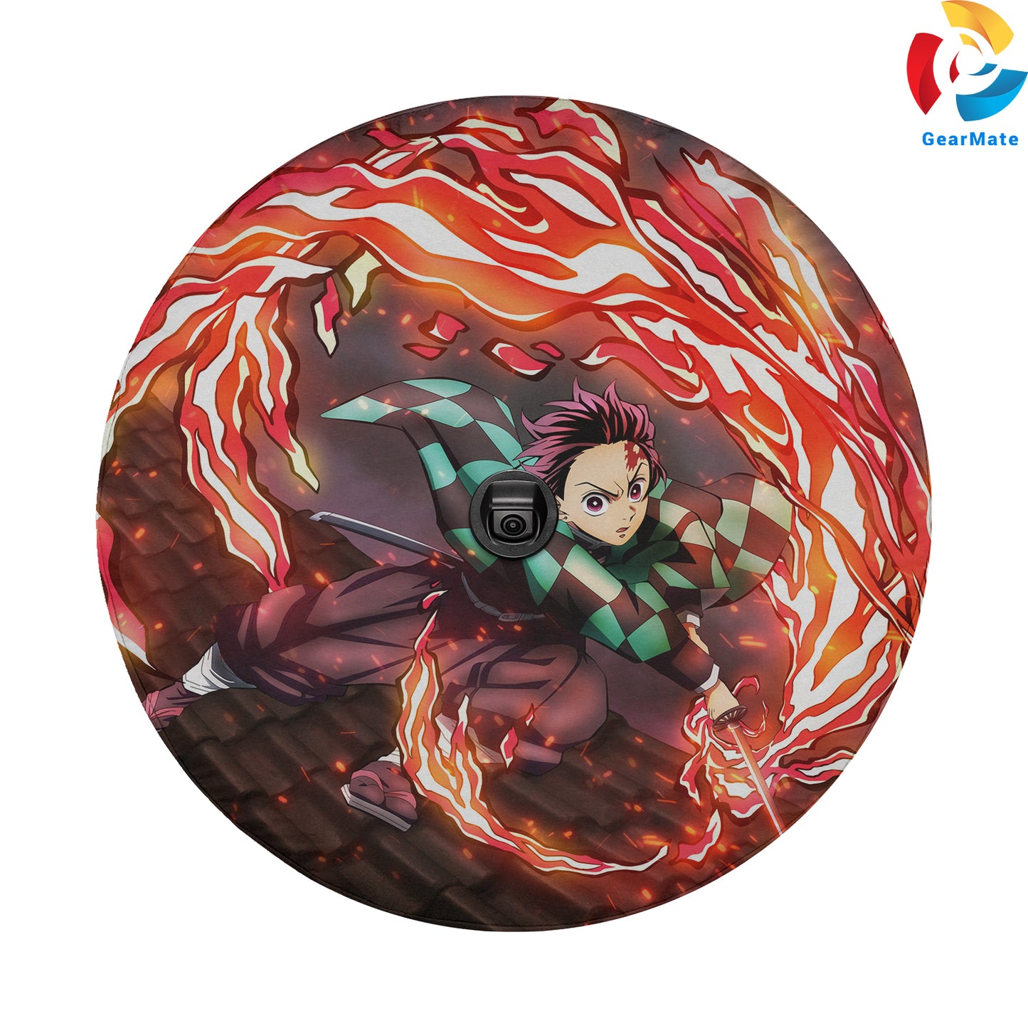 Demon Slayer Kimetsu No Yaiba Spare Tire Cover – Premium Waterproof UV Resistant Protector