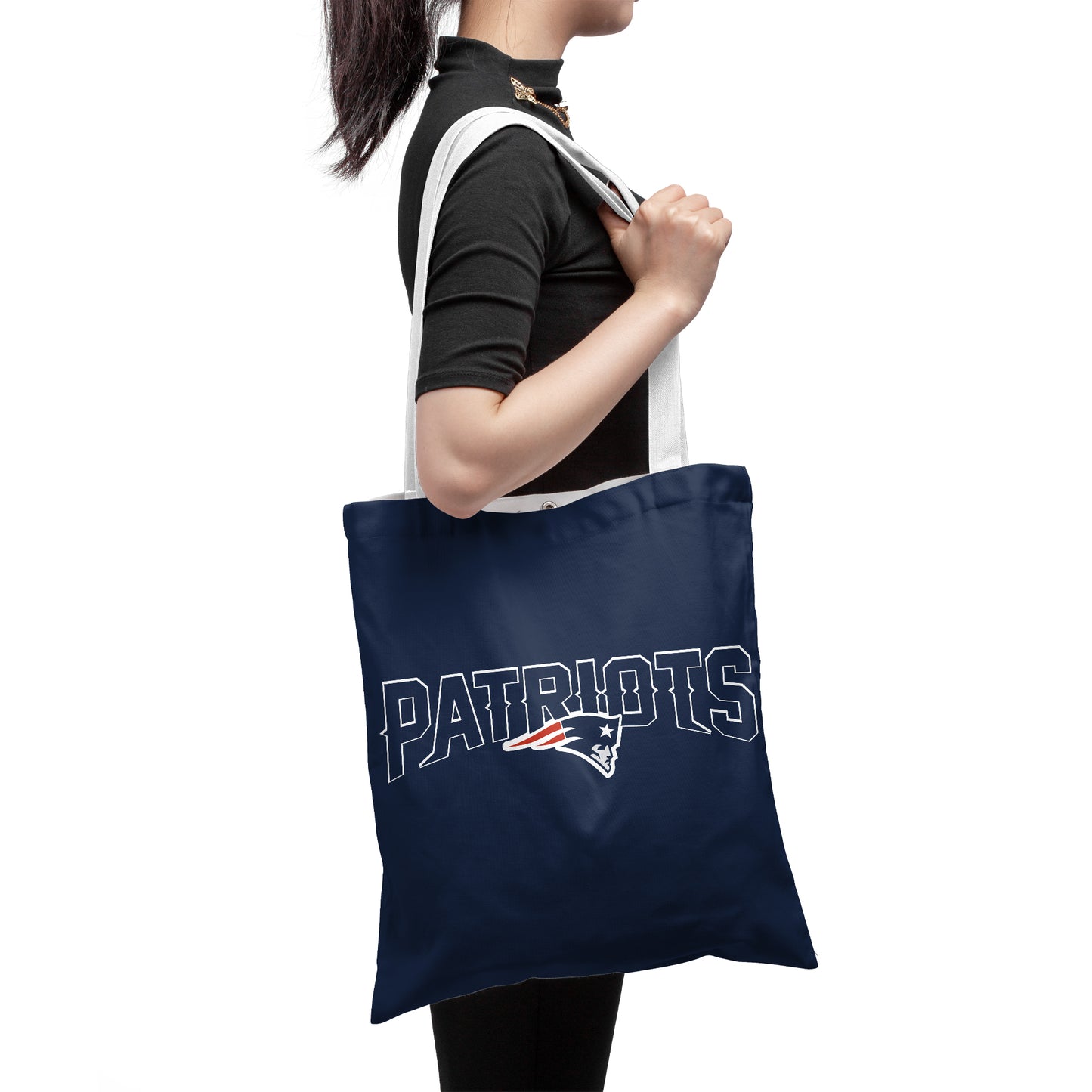 New England Patriots NFL Fans Polyester Canvas Tote Bag – Durable and Stylish