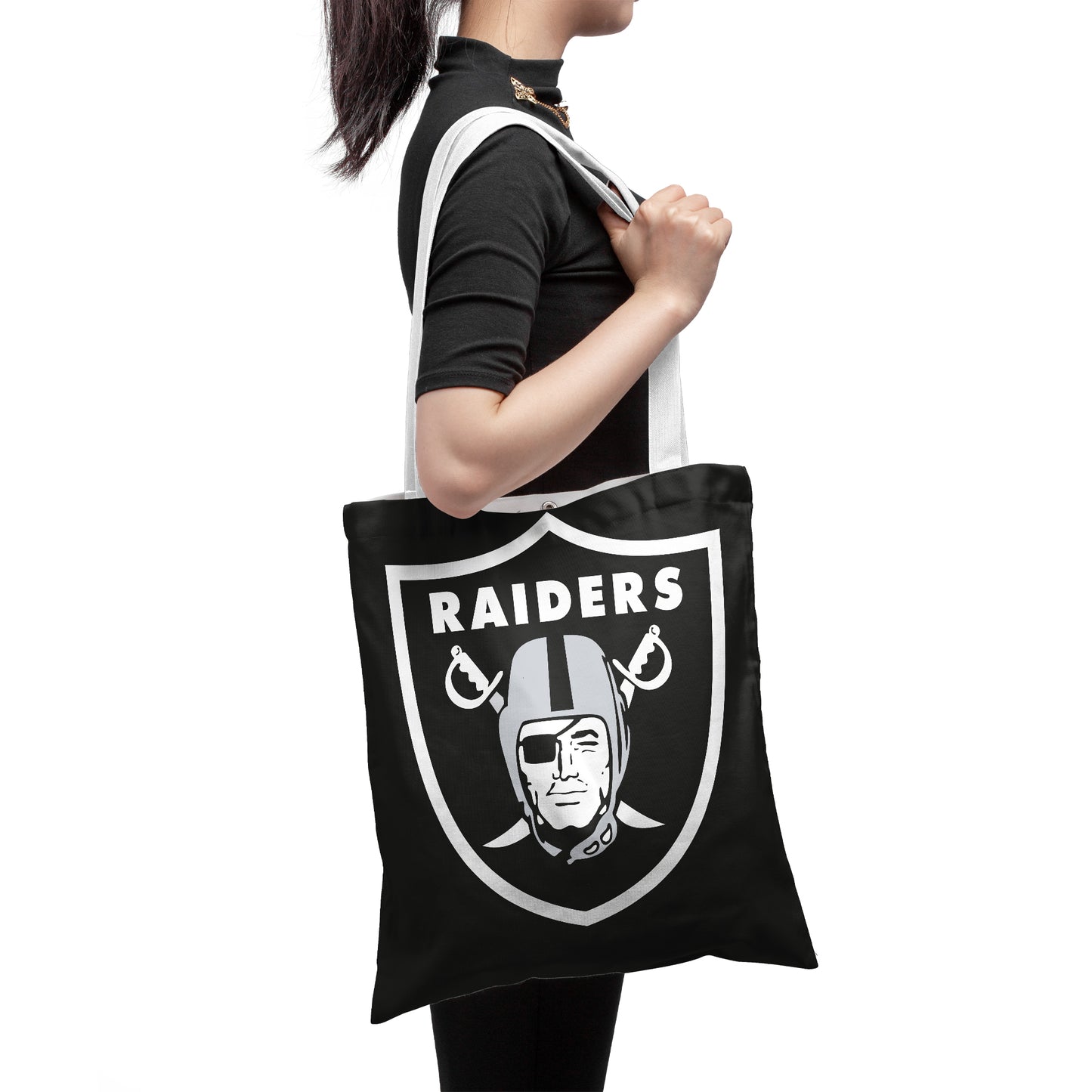 Las Vegas Raiders Polyester Canvas Tote Bag – Durable and Stylish