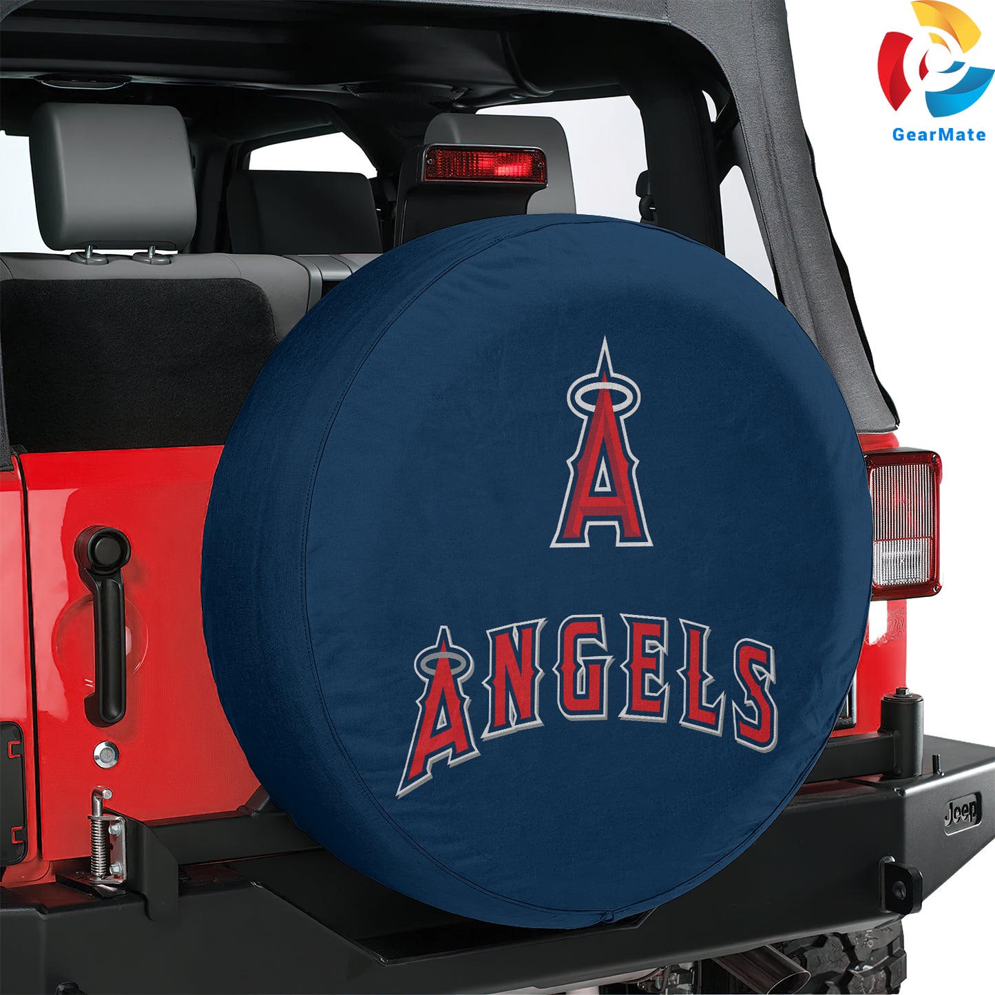 Los Angeles Angels MLB Season Spare Tire Cover – Premium Waterproof UV-Resistant Protector