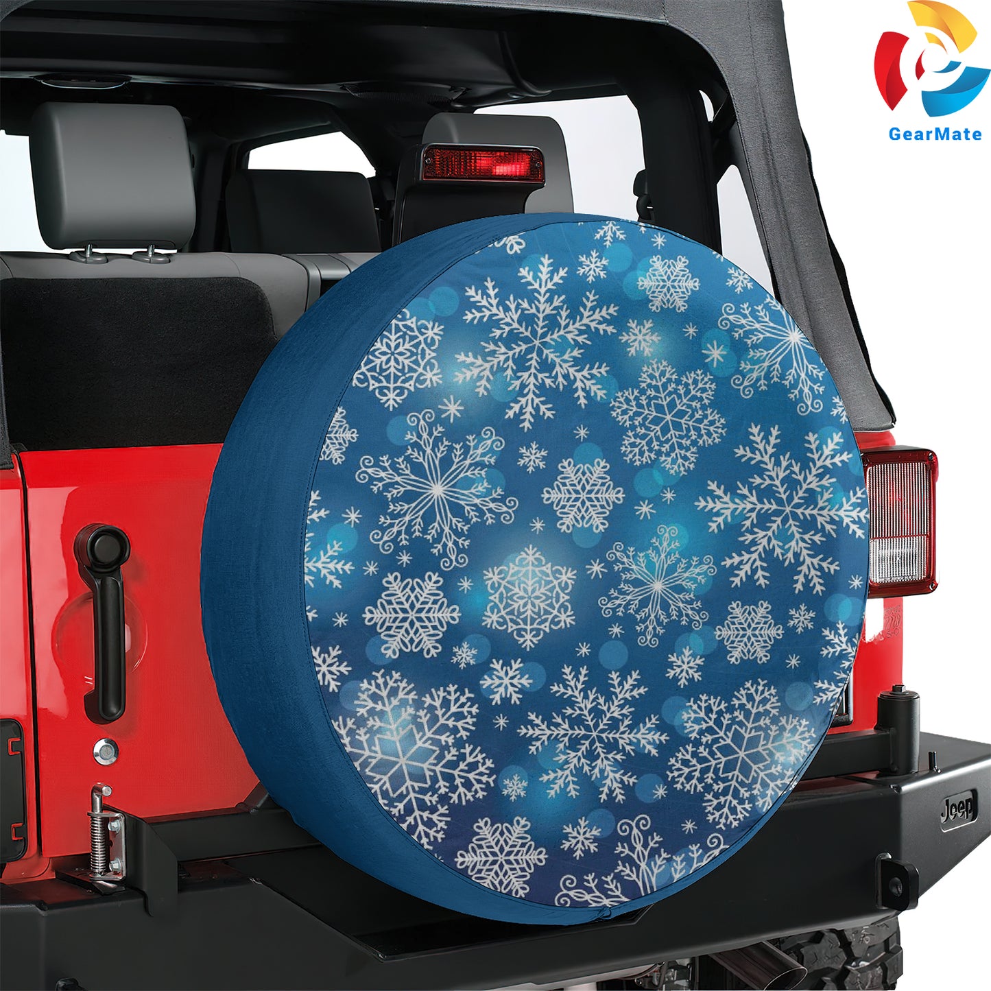 Merry Christmas 2024 Winter Beauty Spare Tire Cover – Premium Waterproof UV Resistant Protector