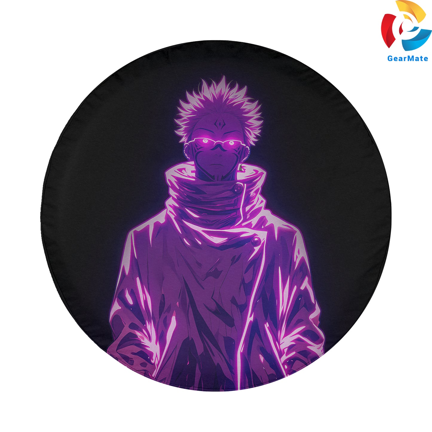 Sukuna Jujutsu Kaisen Spare Tire Cover – Premium Waterproof UV Resistant Protector