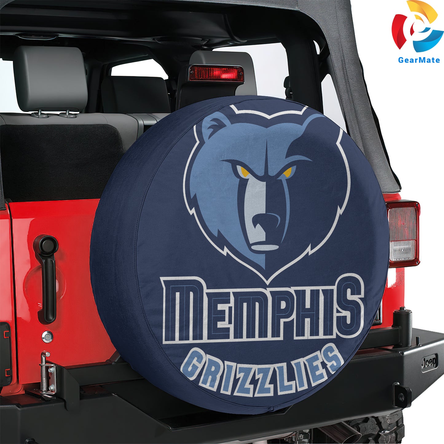 Memphis Grizzlies Spare Tire Cover – Premium Waterproof UV-Resistant Protector