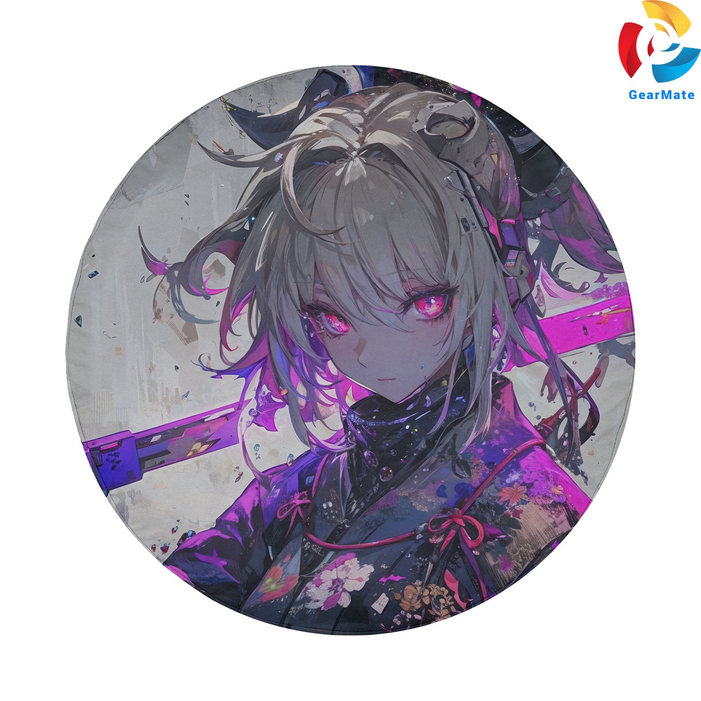 Samurai Girl Katana Spare Tire Cover – Premium Waterproof UV Resistant Protector