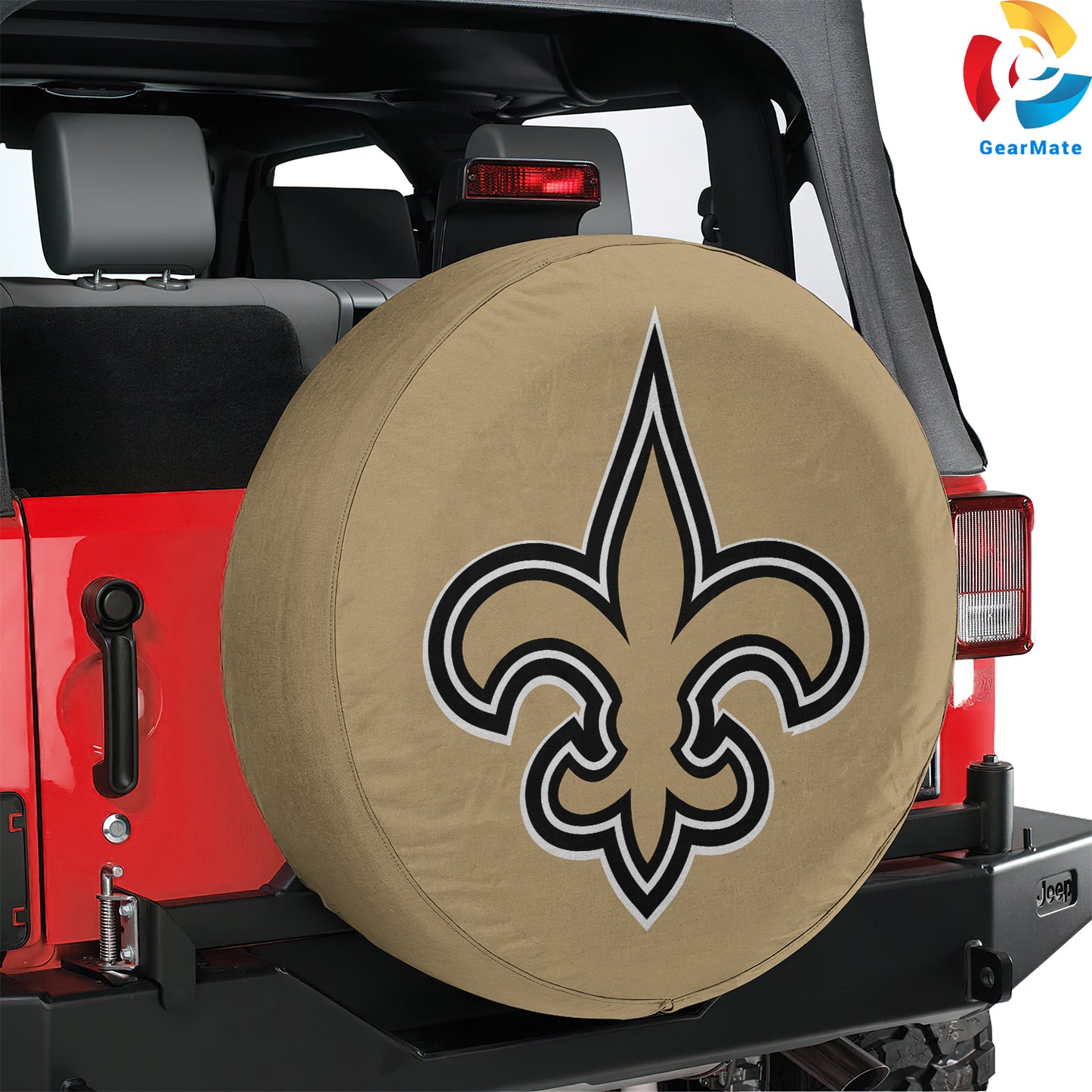 New Orleans Saints NFL Fans Gear Spare Tire Cover – Premium Waterproof UV-Resistant Protector