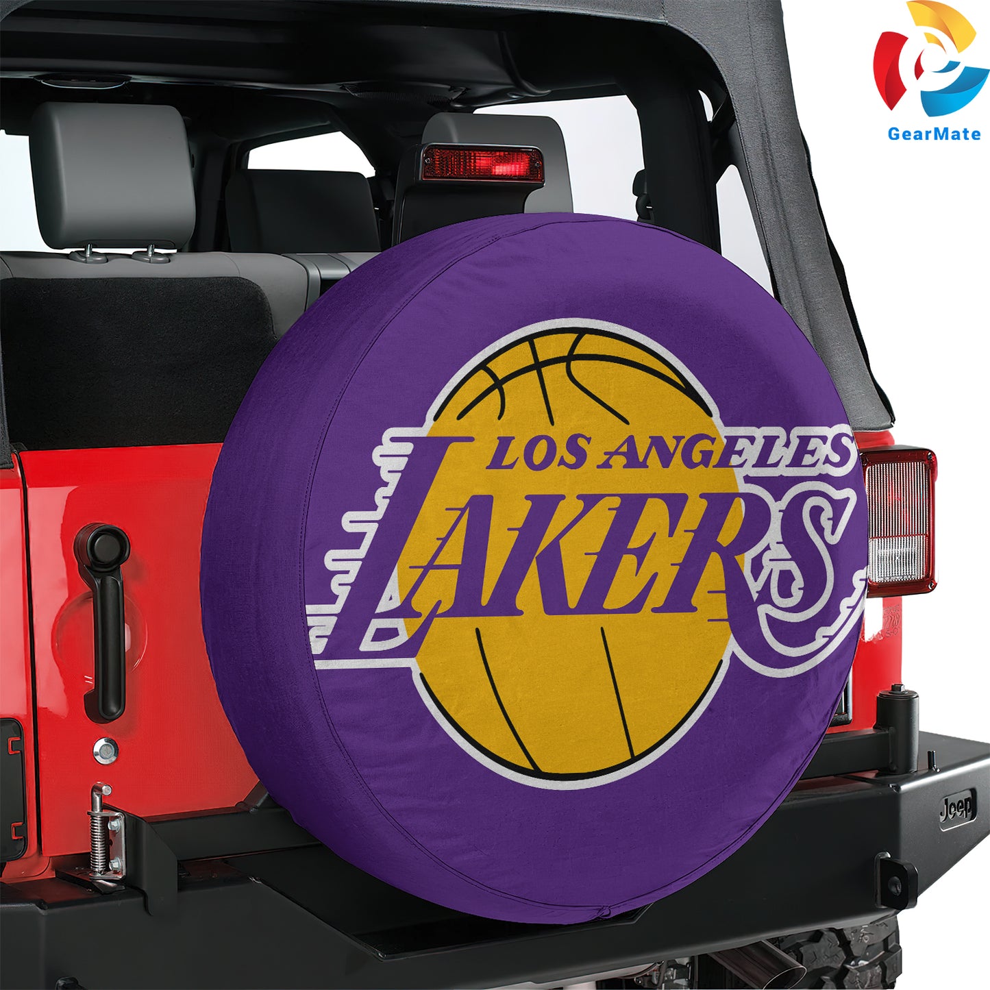 LA Lakers Gear Spare Tire Cover – Premium Waterproof UV-Resistant Protector