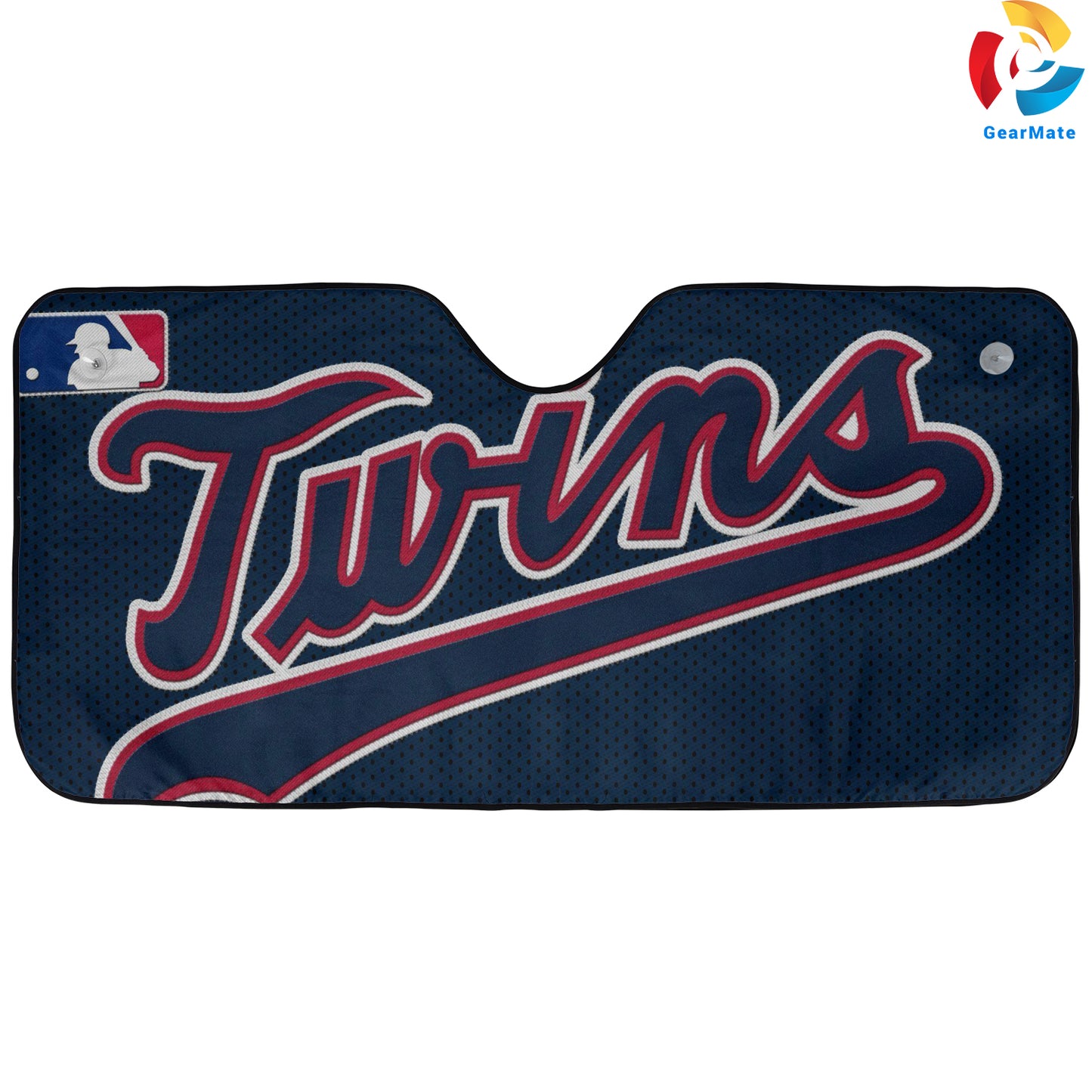 Minnesota Twins MLB Baseball Logo Letters Reflective Car Sunshade – Premium Heat & UV Protection, Universal Fit