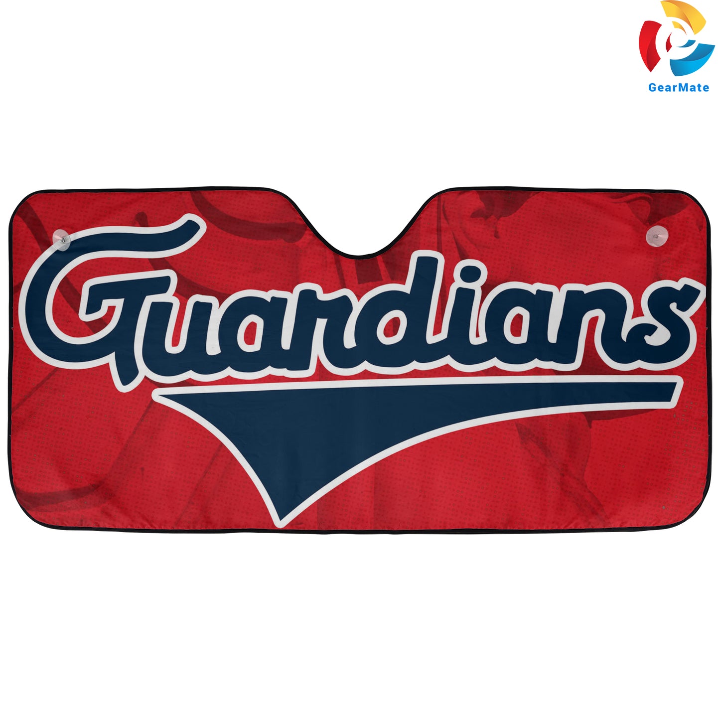 Cleveland Guardians MLB Baseball Team Spirit Background Reflective Car Sunshade – Premium Heat & UV Protection, Universal Fit