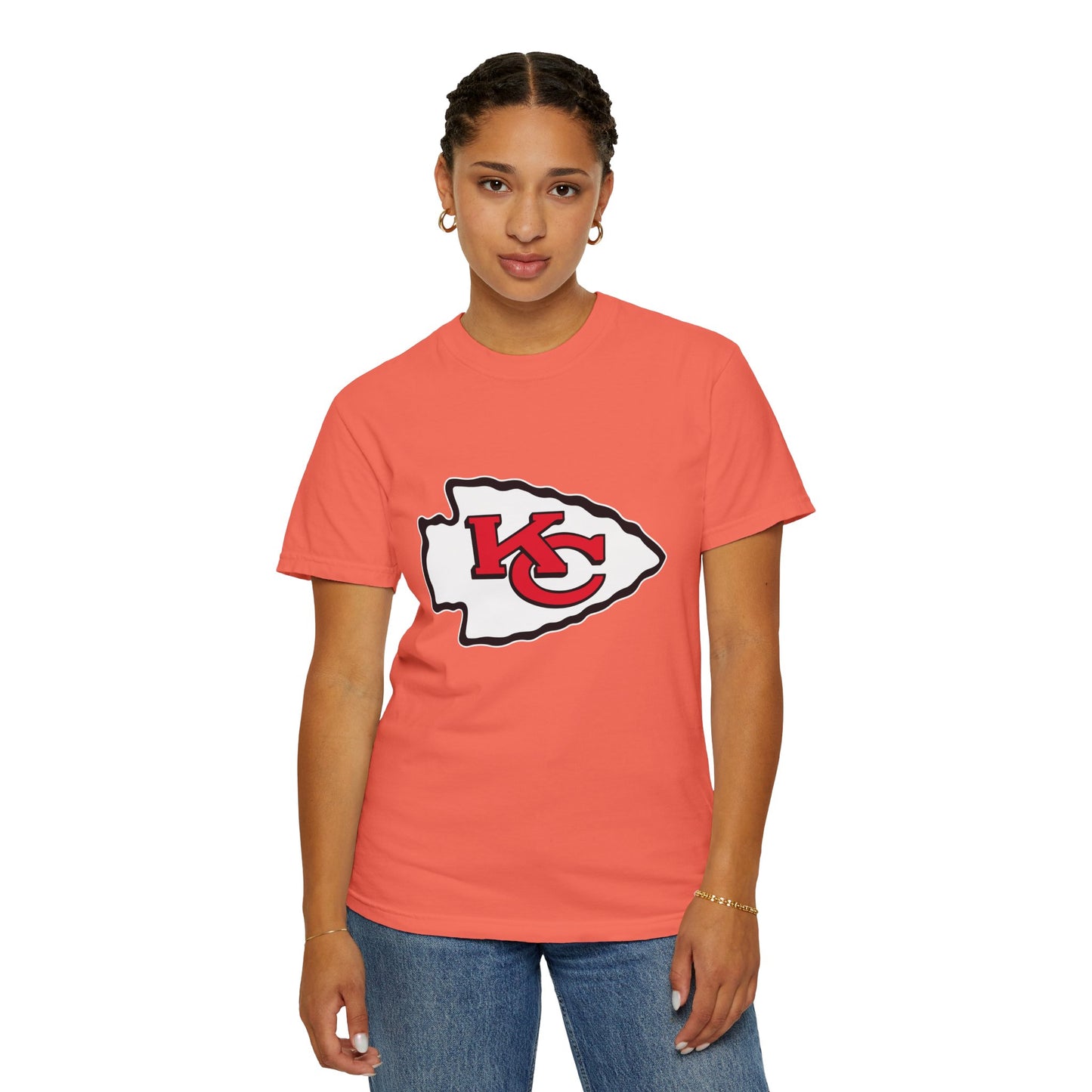 Kansas City Chiefs Collectibles Garment-Dyed T-Shirt – Premium Cotton Tee for Customization