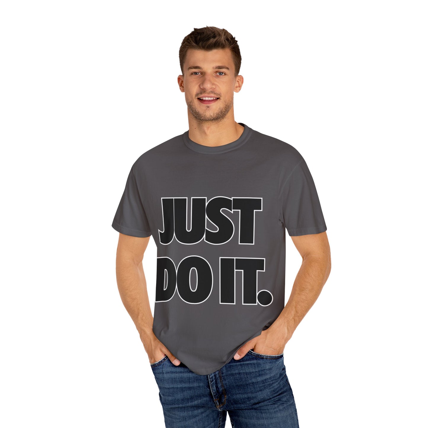 Nike Just Do It Garment-Dyed T-Shirt – Premium Cotton Tee for Customization