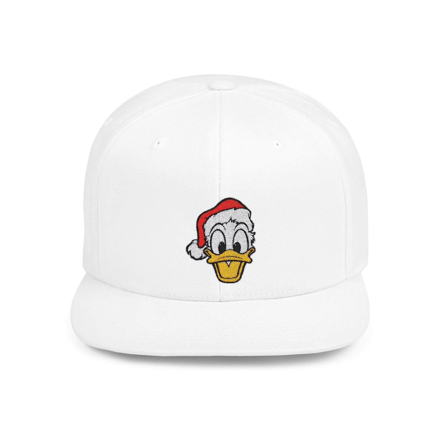 Donald Duck Santa Flat Bill Snapback – Lightweight, Custom Fit, Premium Quality