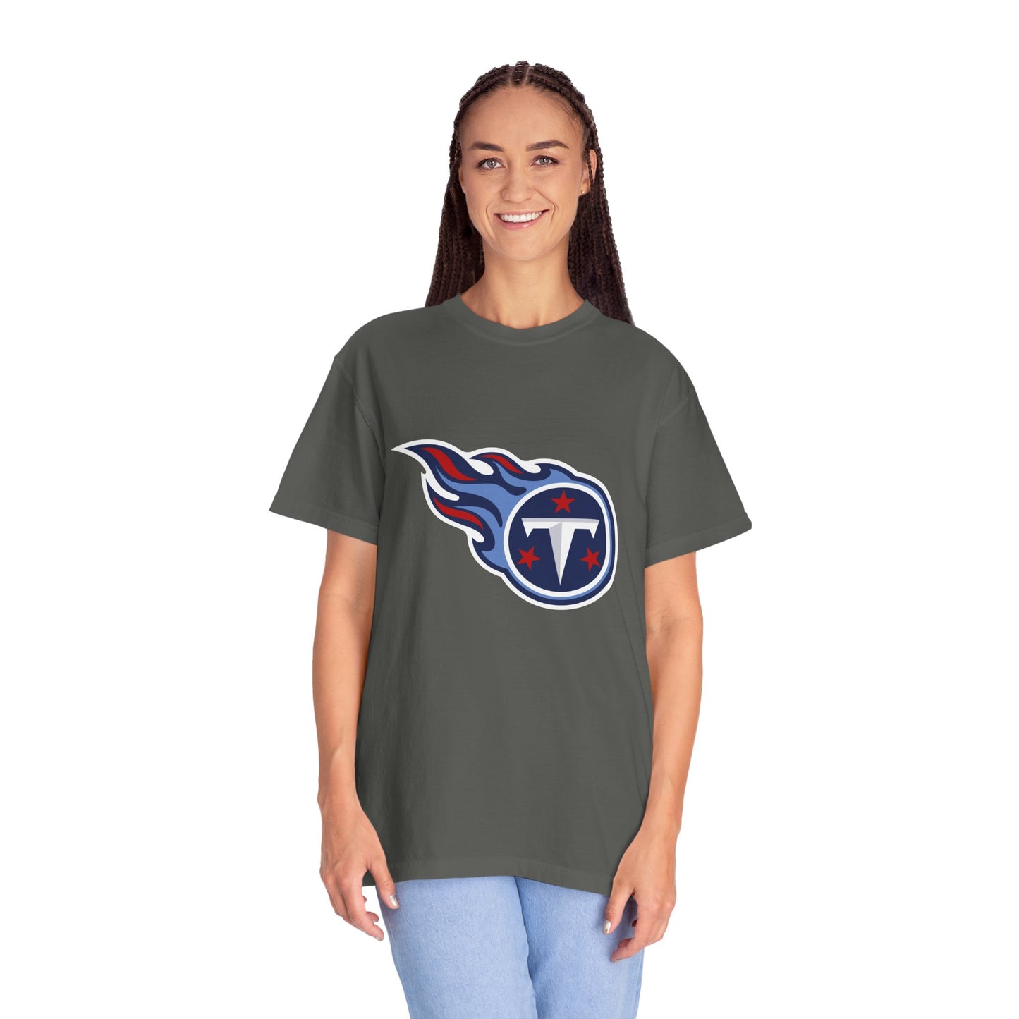 Tennessee Titans Merchandise Garment-Dyed T-Shirt – Premium Cotton Tee for Customization