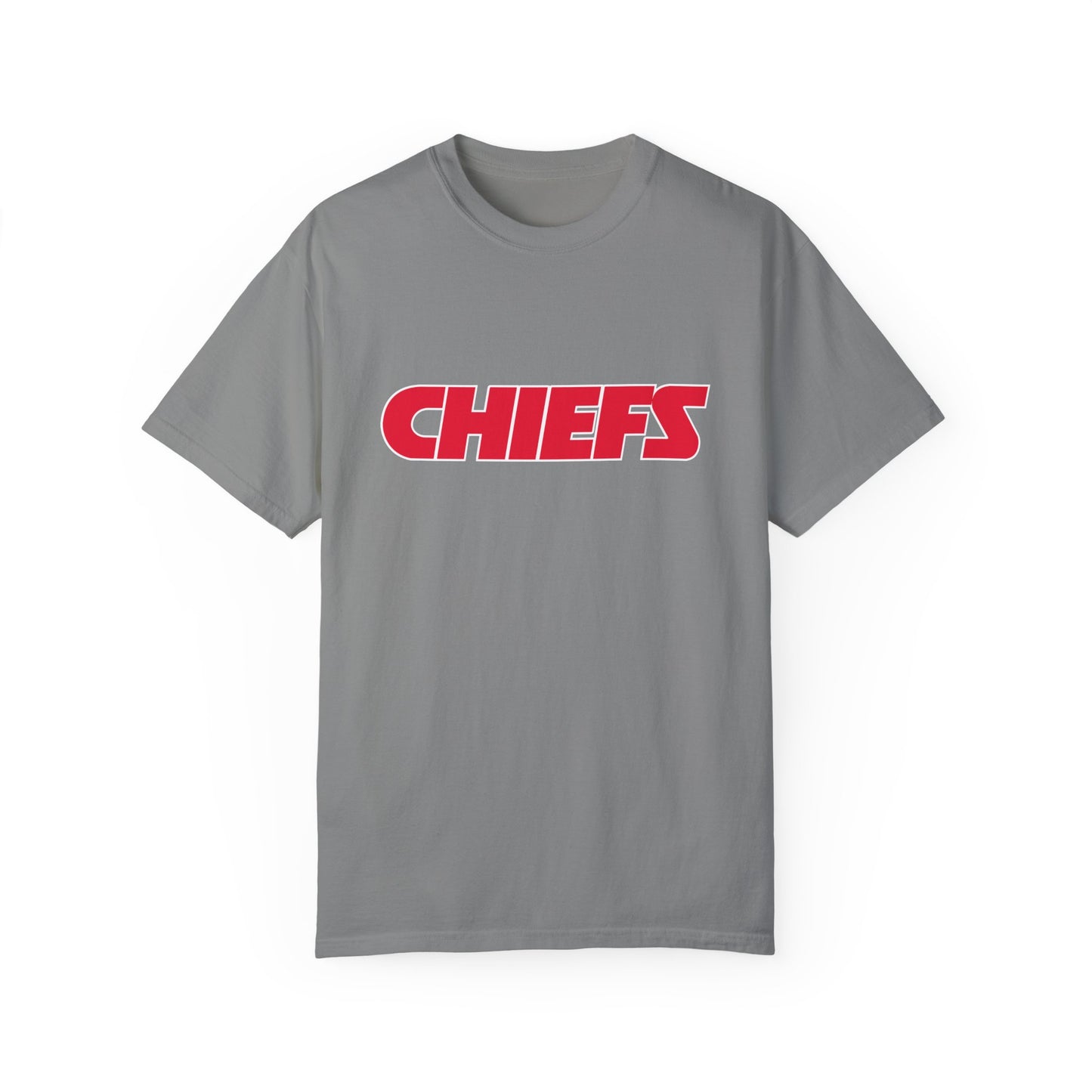 Kansas City Chiefs Team Merch Garment-Dyed T-Shirt – Premium Cotton Tee for Customization