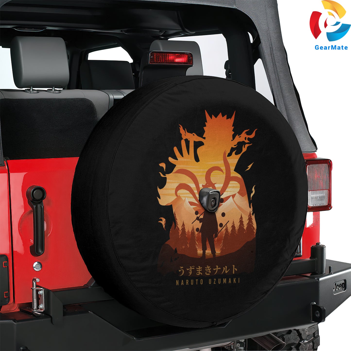 Naruto Uzumaki Anime Spare Tire Cover – Premium Waterproof UV Resistant Protector
