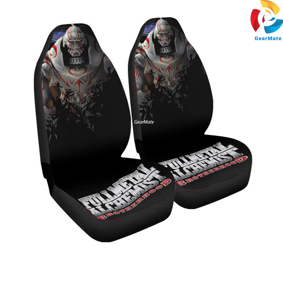 Fullmetal Alchemist Car Seat Covers – High Quality Graphic and Polar Fleece Protector Set