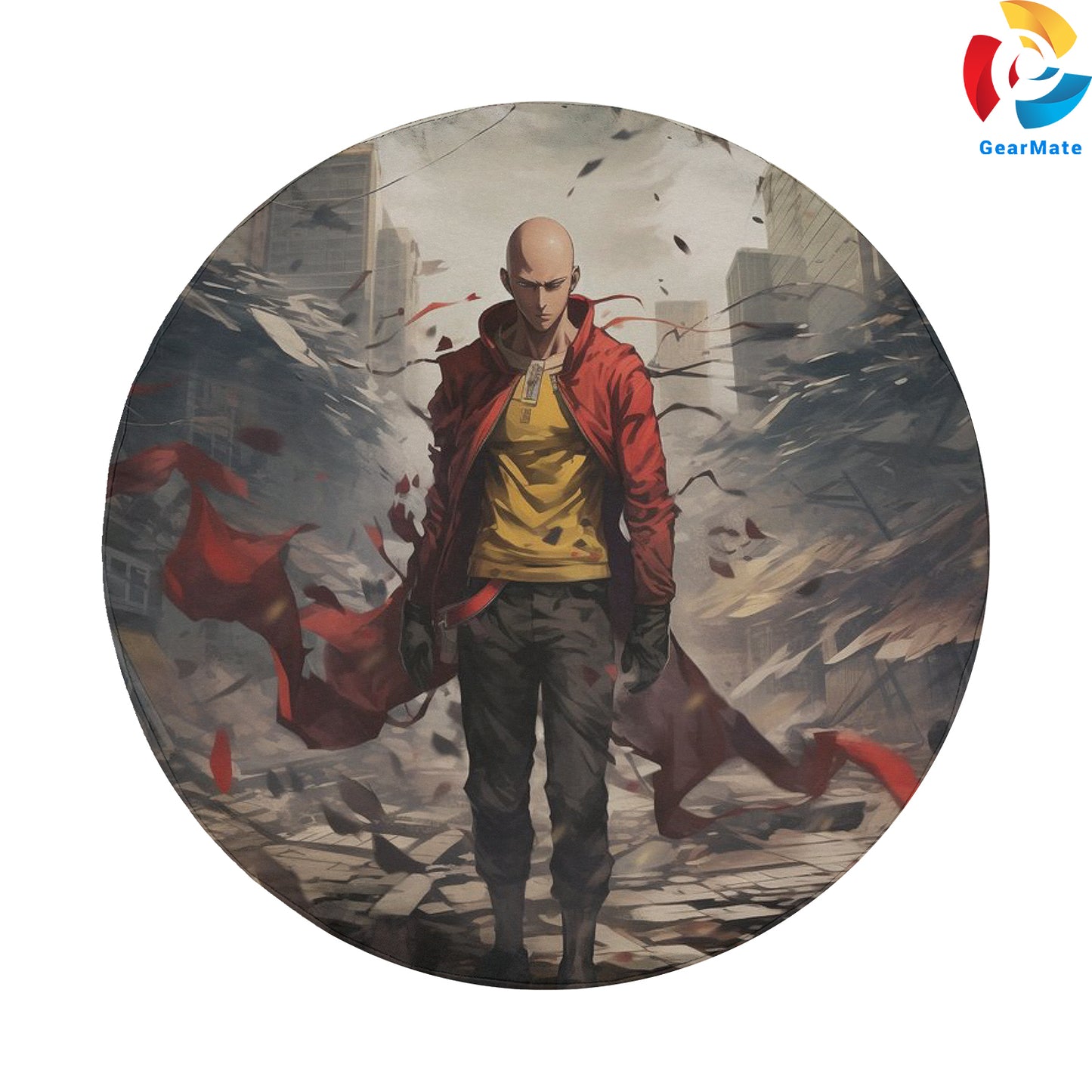 One Punch Man Saitama Spare Tire Cover – Premium Waterproof UV-Resistant Protector