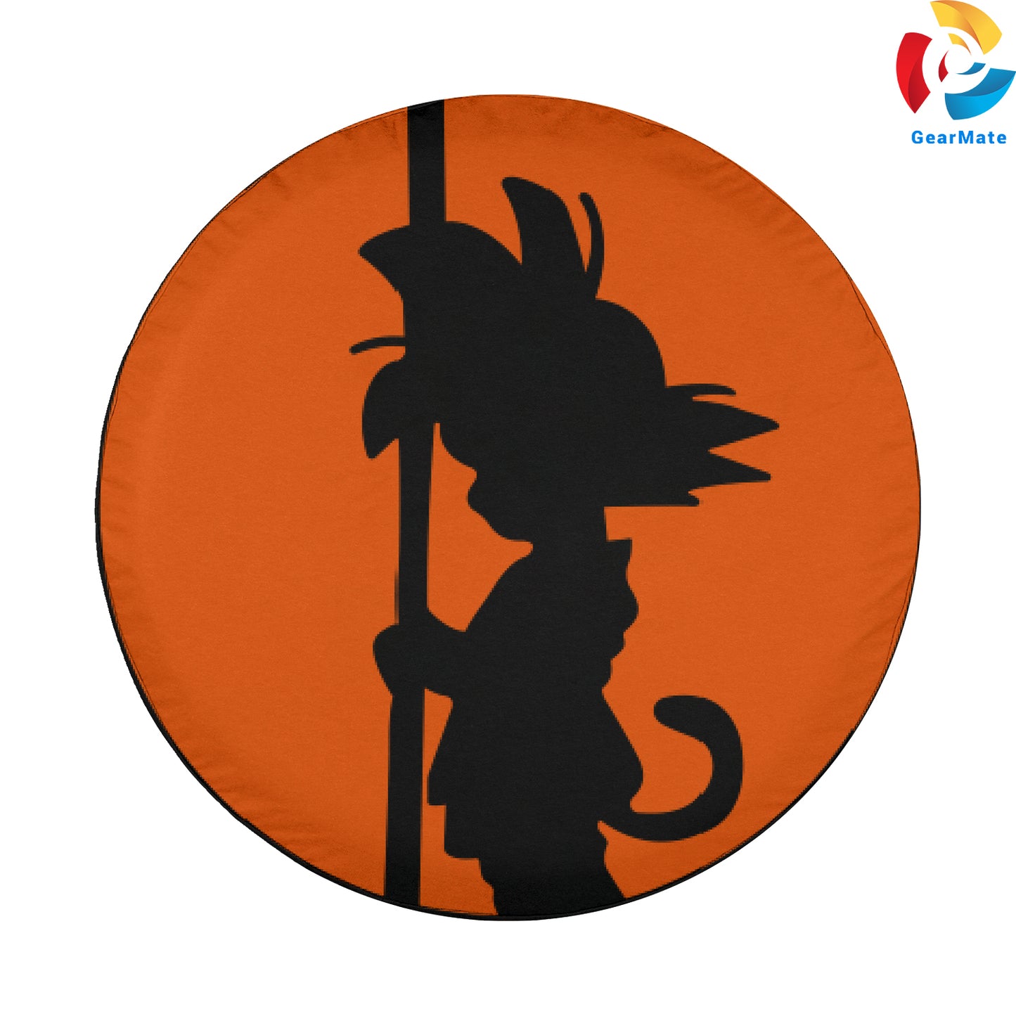 Son Goku Silhouette Spare Tire Cover – Premium Waterproof UV-Resistant Protector