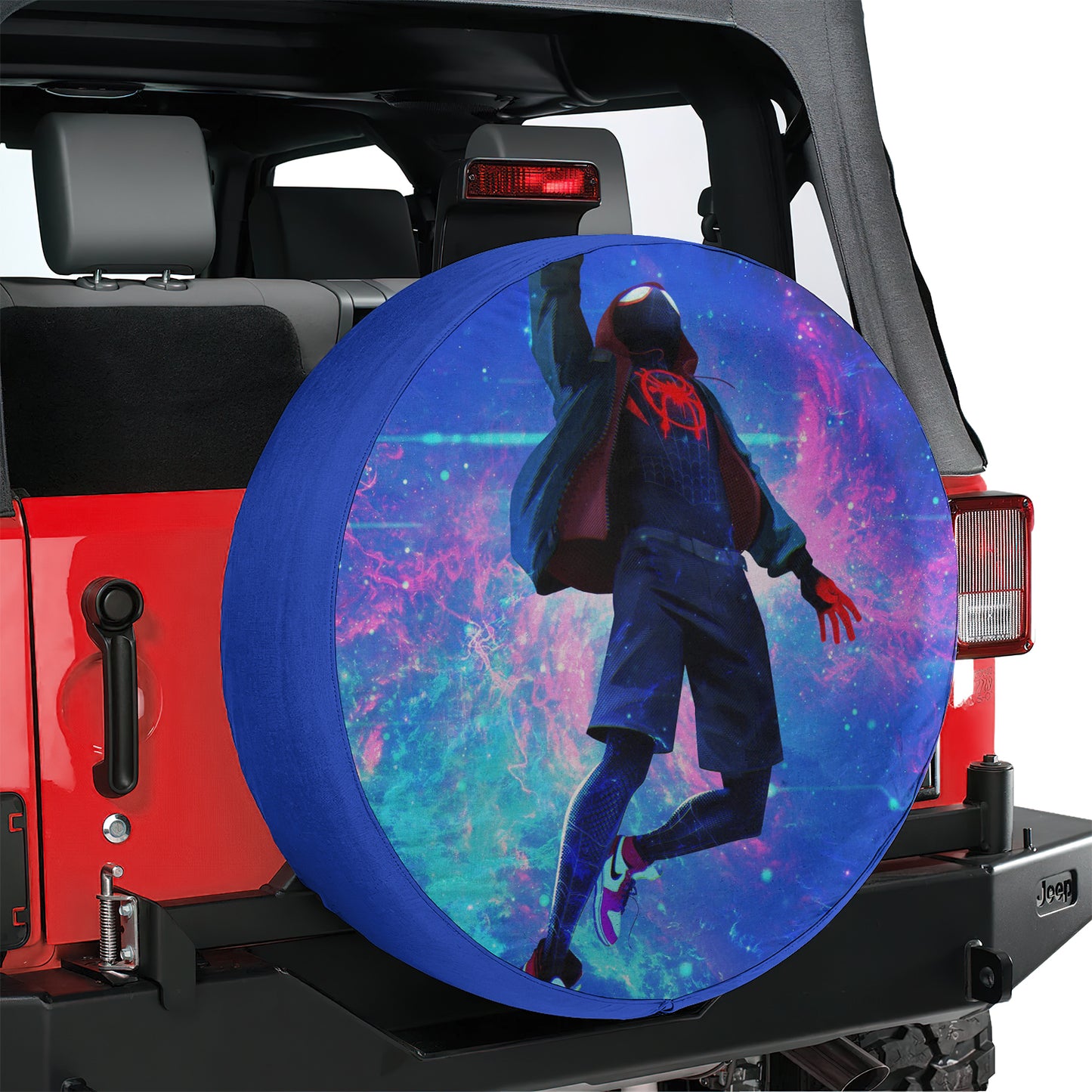Miles Morales Spider-Verse Spare Tire Cover – Premium Waterproof UV Resistant Protector