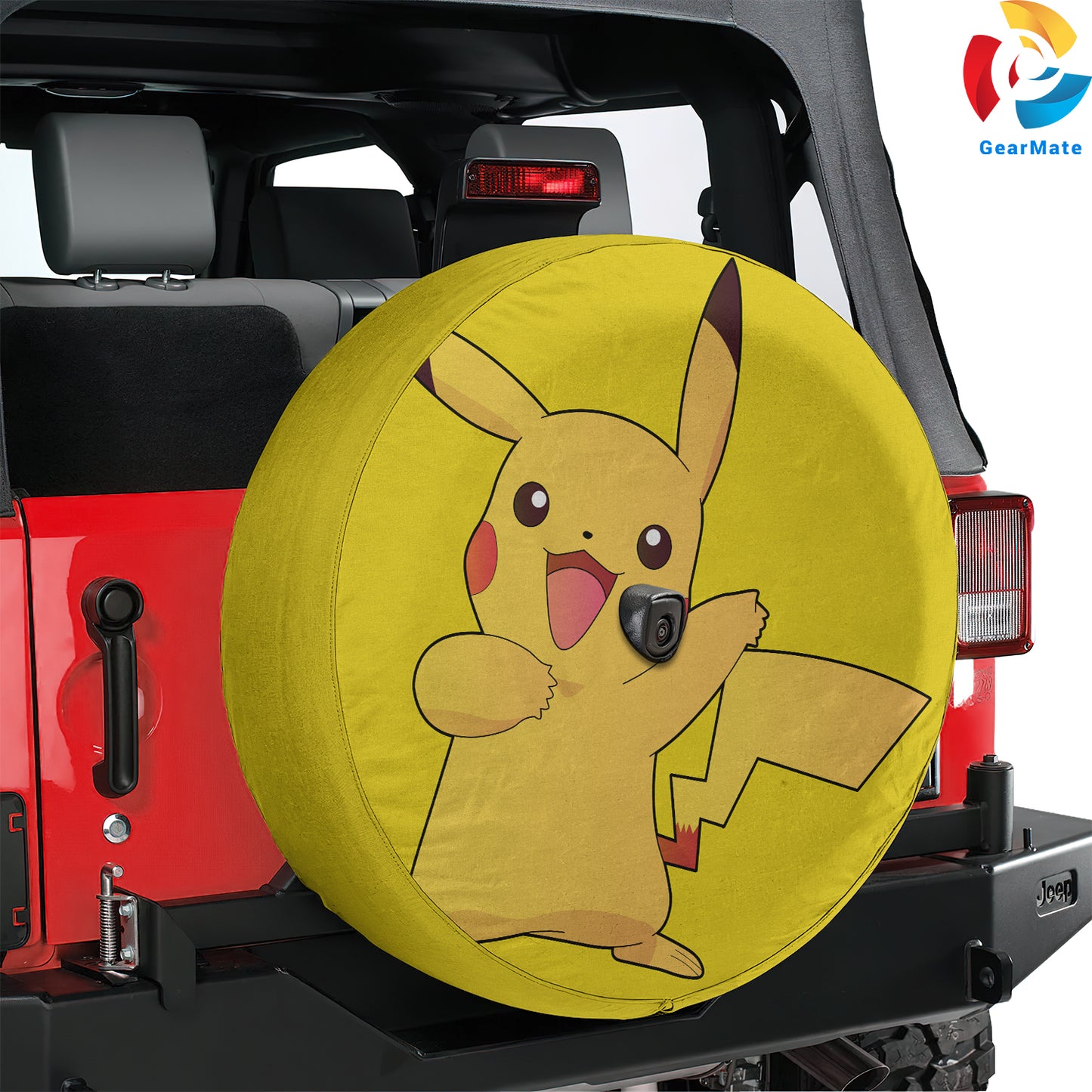 Pokemon Pikachu Anime Spare Tire Cover – Premium Waterproof UV Resistant Protector