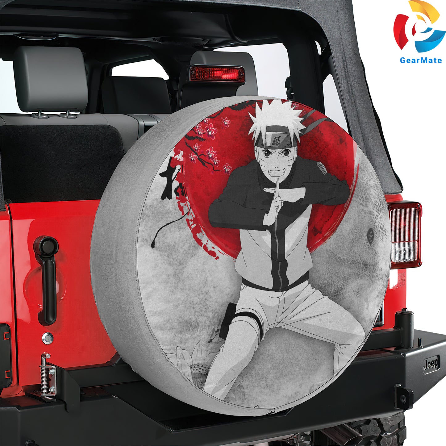 Naruto Uzumaki Anime Spare Tire Cover – Premium Waterproof UV Resistant Protector