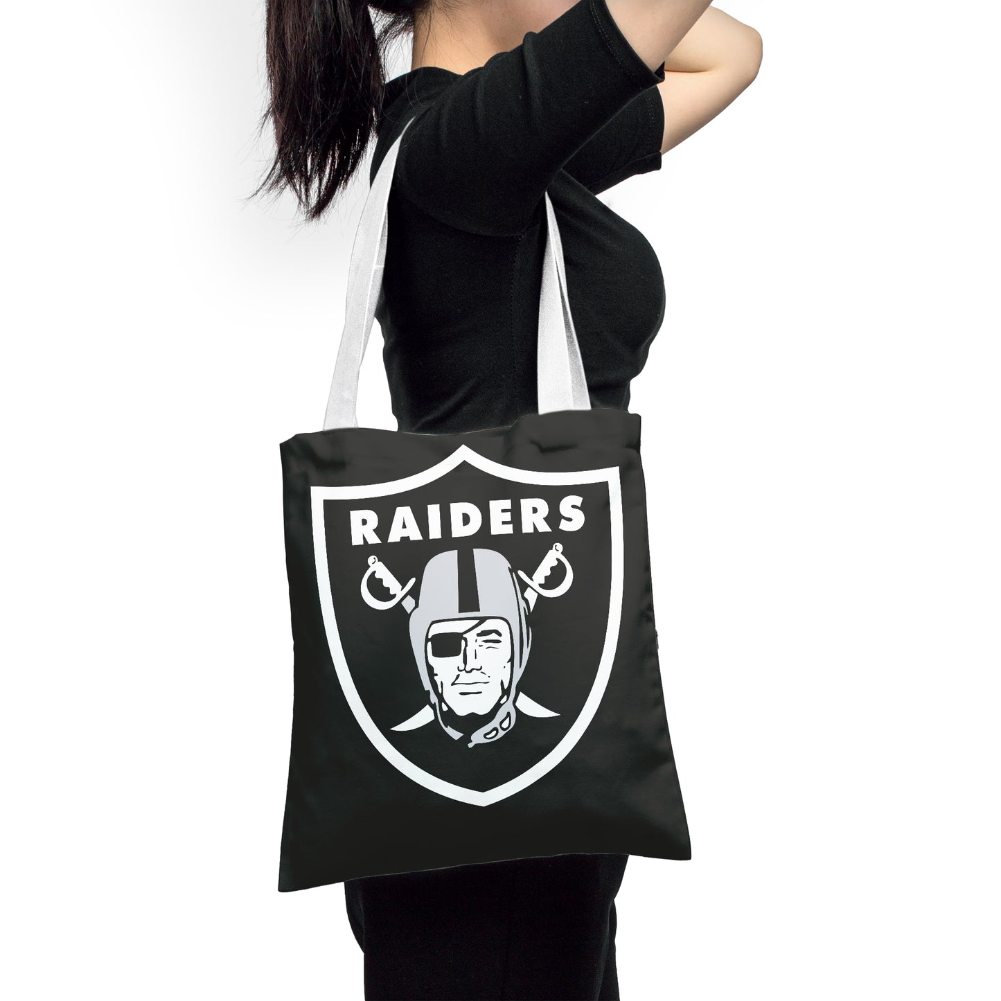 Las Vegas Raiders Polyester Canvas Tote Bag – Durable and Stylish