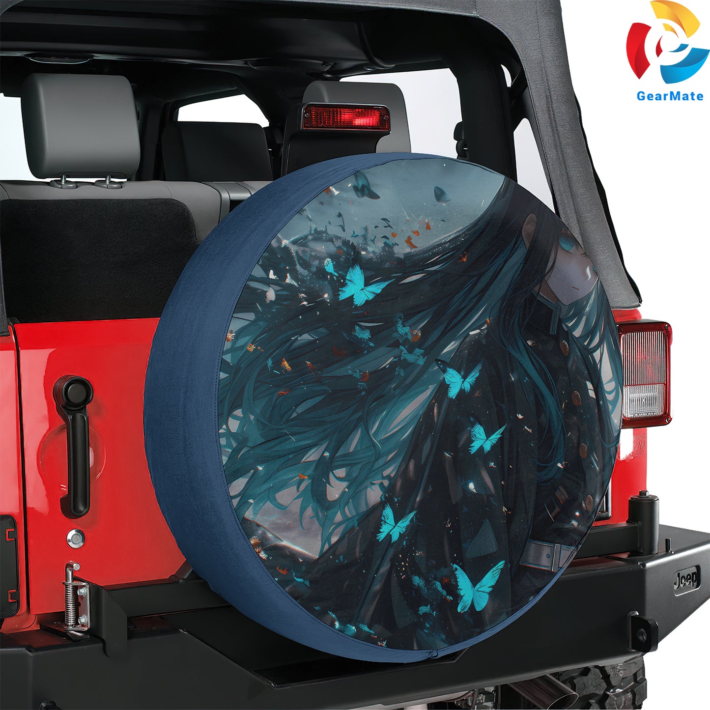 Muichiro Tokito Spare Tire Cover – Premium Waterproof UV Resistant Protector