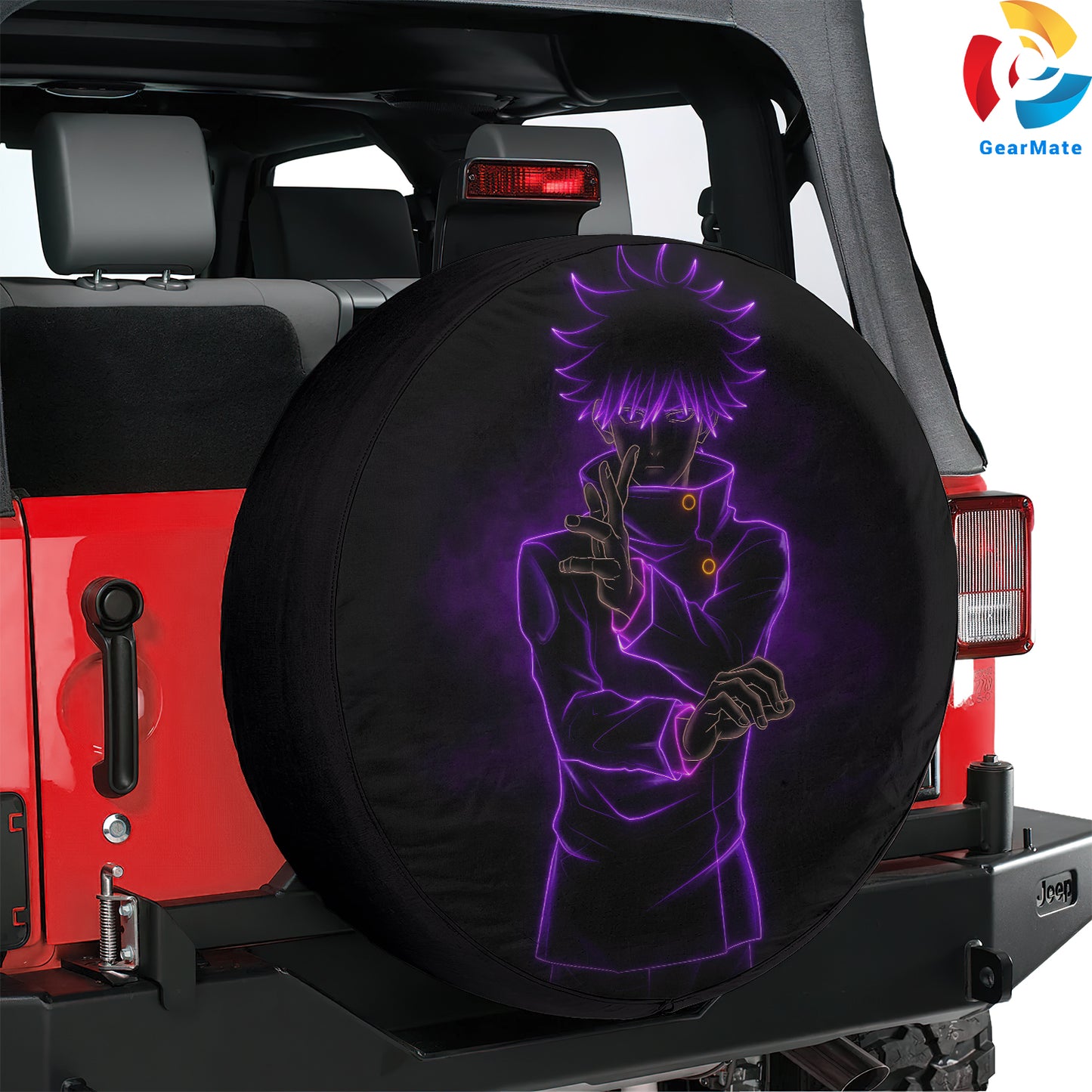 Jujutsu Kaisen Spare Tire Cover – Premium Waterproof UV Resistant Protector