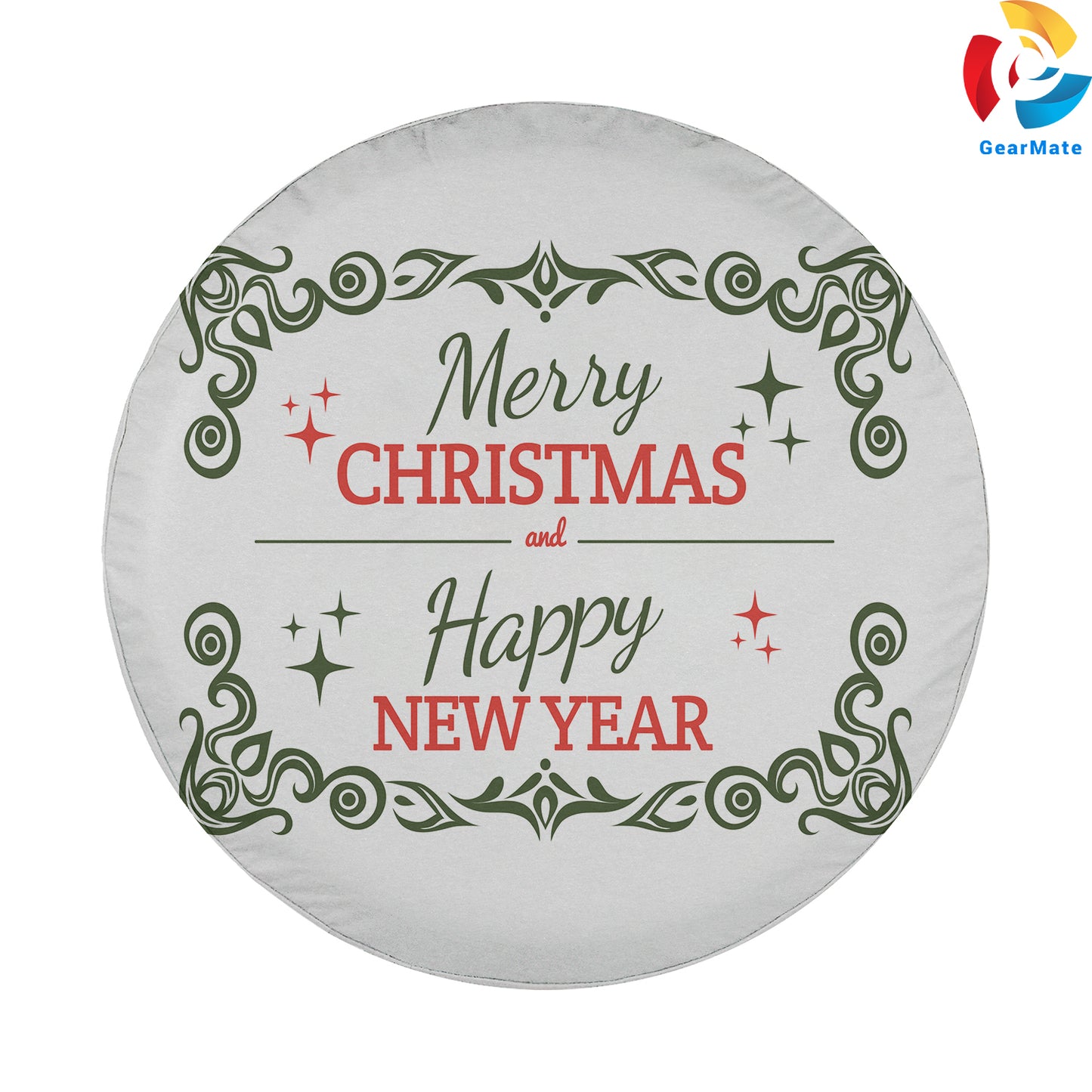 Merry Christmas Happy New Year 2024 Spare Tire Cover – Premium Waterproof UV Resistant Protector