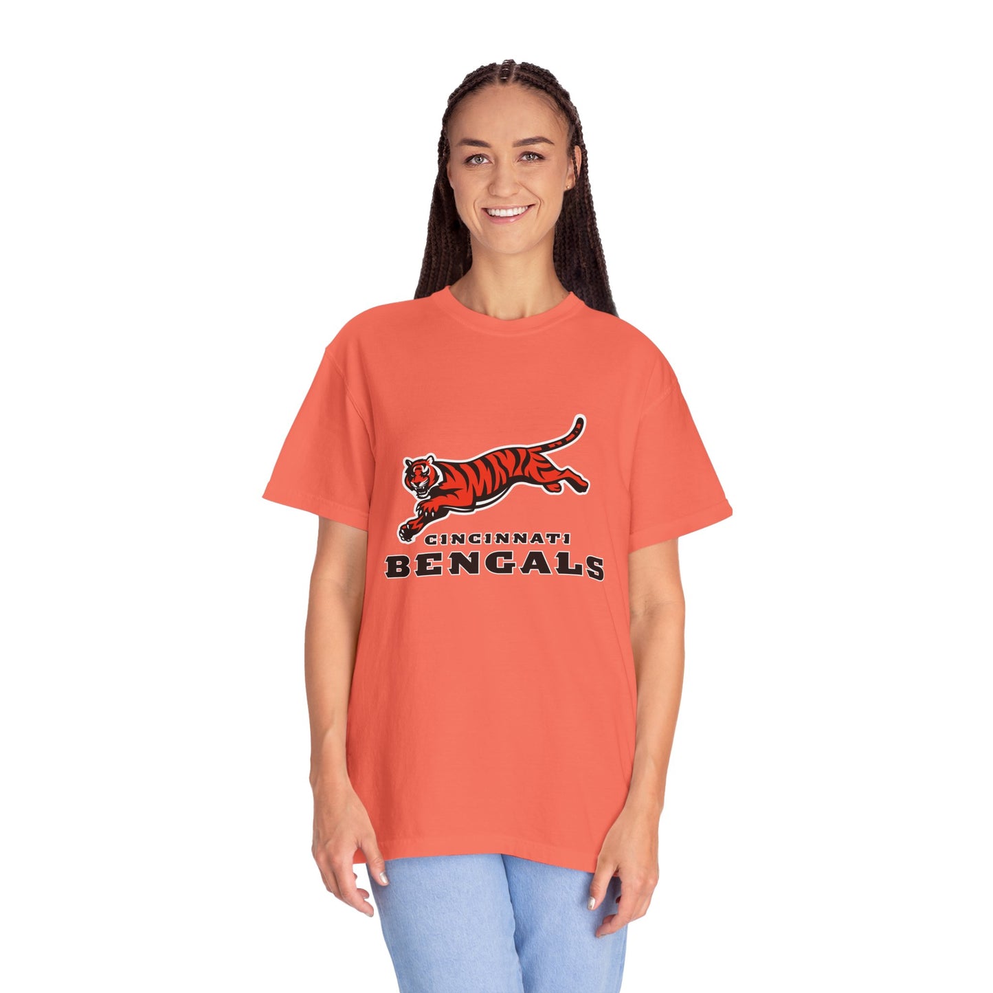 Cincinnati Bengals Clothing Garment-Dyed T-Shirt – Premium Cotton Tee for Customization