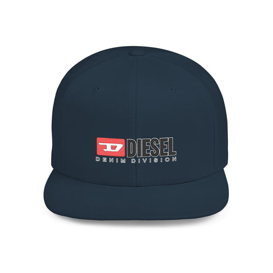 Diesel Flat Bill Snapback – Lightweight, Custom Fit, Premium Quality