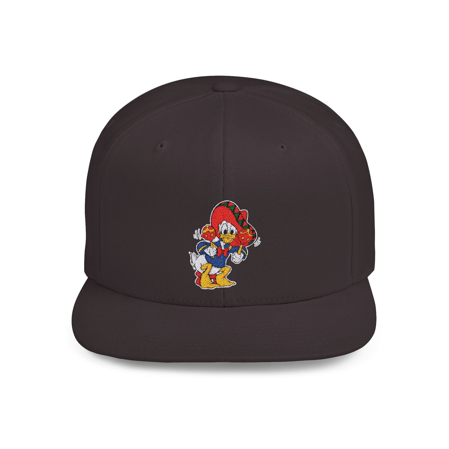 Donald Duck Cinco De Mayo Flat Bill Snapback – Lightweight, Custom Fit, Premium Quality