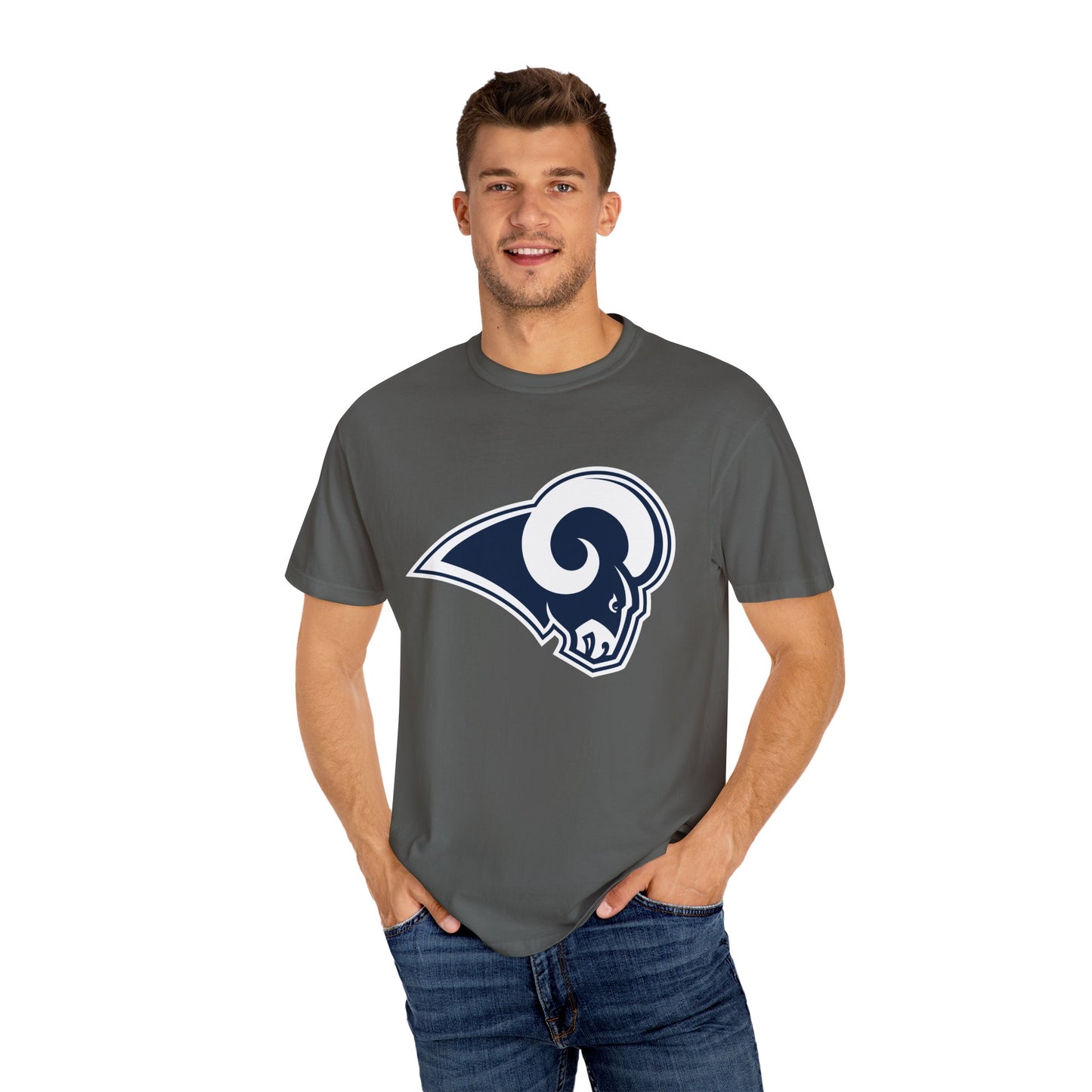 Los Angeles Rams Fan Gifts Garment-Dyed T-Shirt – Premium Cotton Tee for Customization