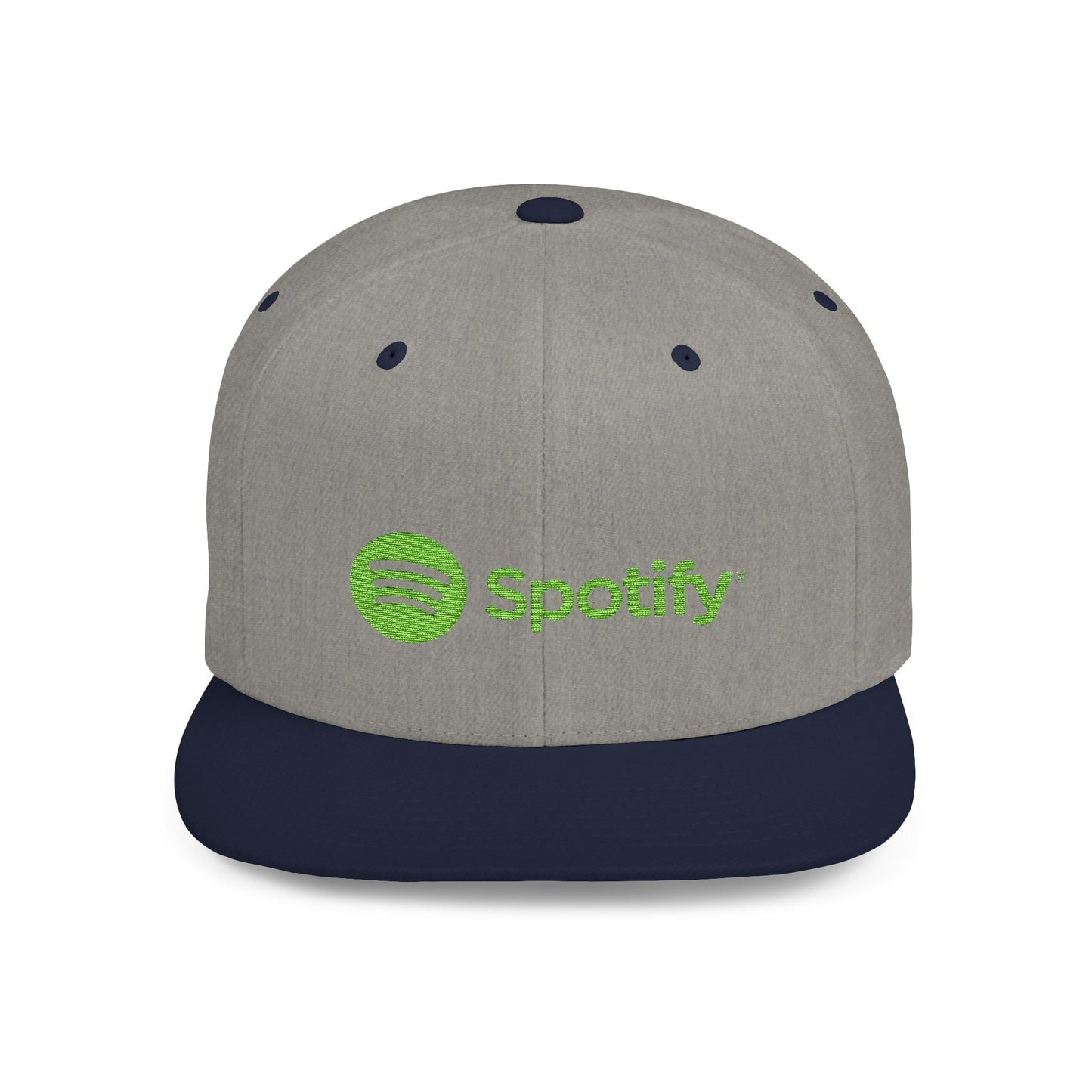 Spotify Flat Bill Snapback – Lightweight, Custom Fit, Premium Quality