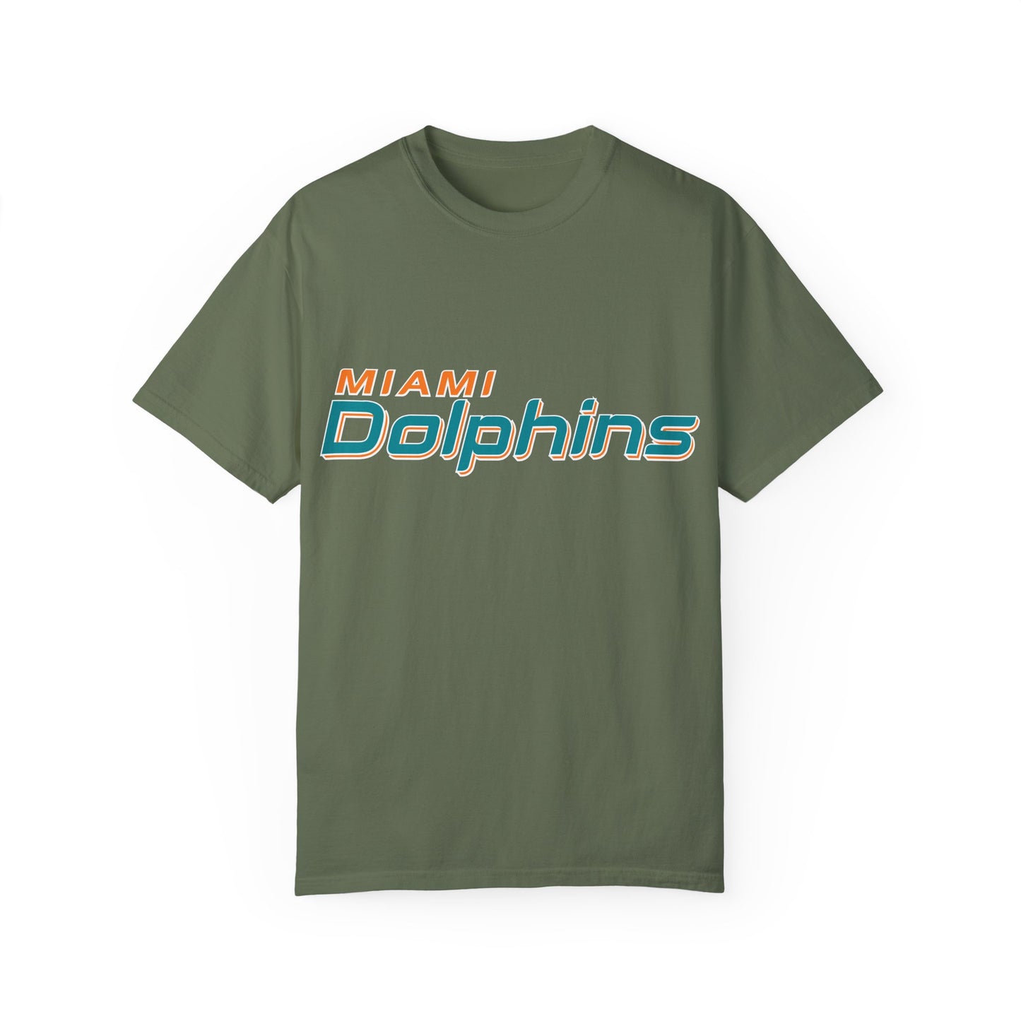 Miami Dolphins Garment-Dyed T-Shirt – Premium Cotton Tee for Customization