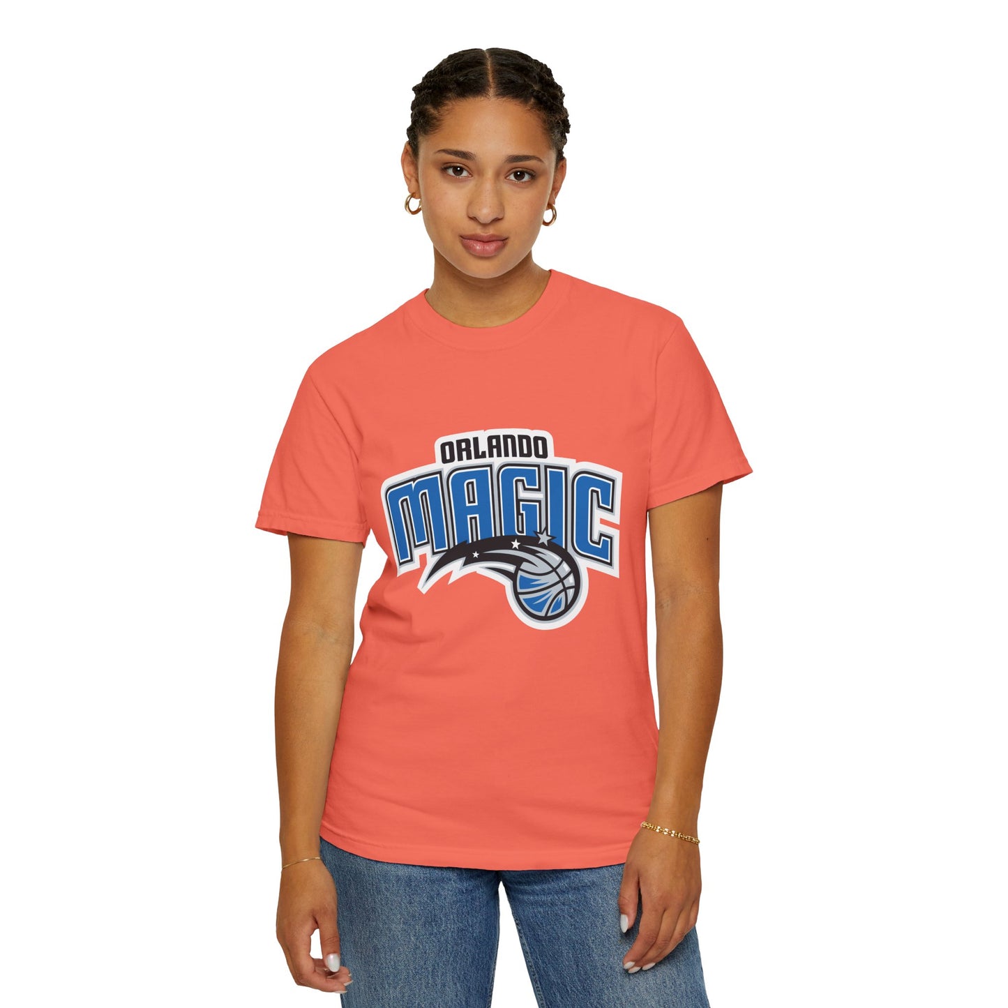 Orlando Magic Hoop Lifestyle Garment-Dyed T-Shirt – Premium Cotton Tee for Customization