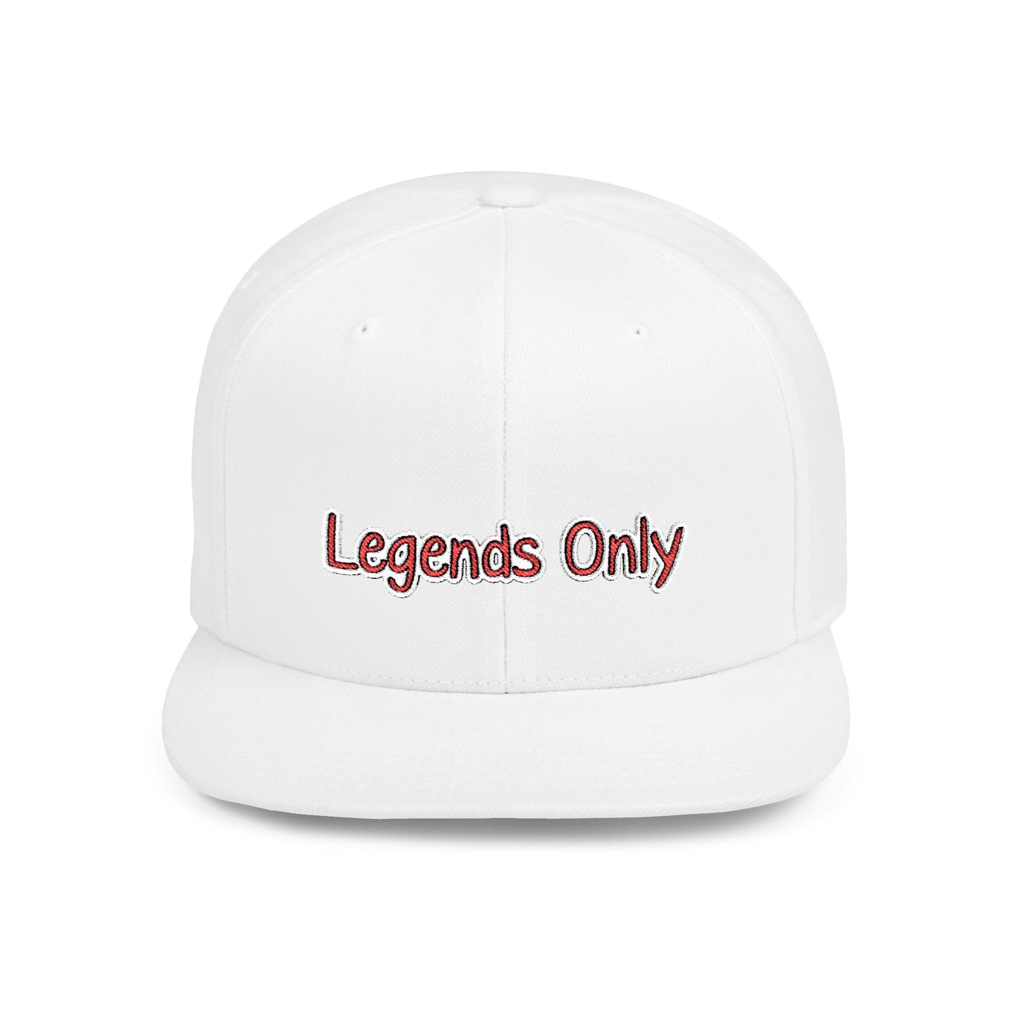 Text Legends Only Flat Bill Snapback – Lightweight, Custom Fit, Premium Quality