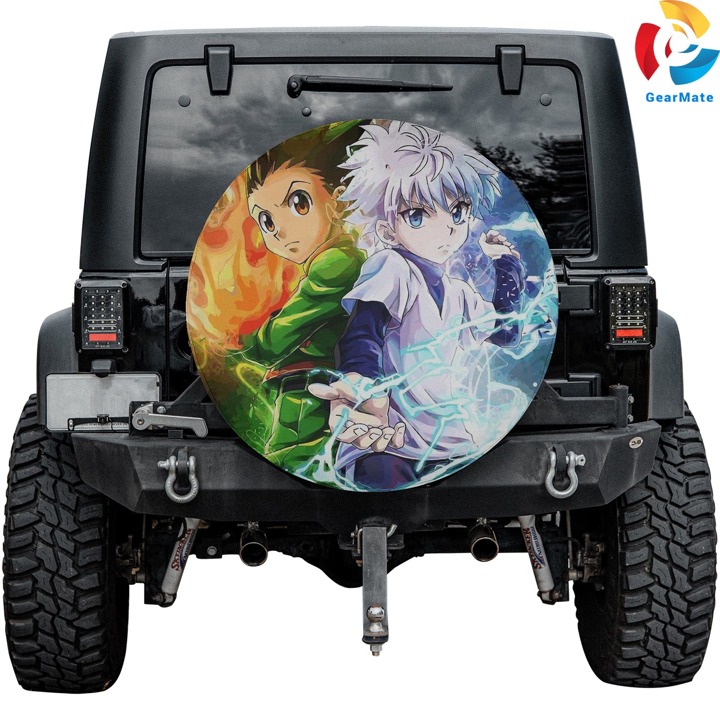 Hunter x Hunter Gon And Killua Hunter License Spare Tire Cover – Premium Waterproof UV-Resistant Protector