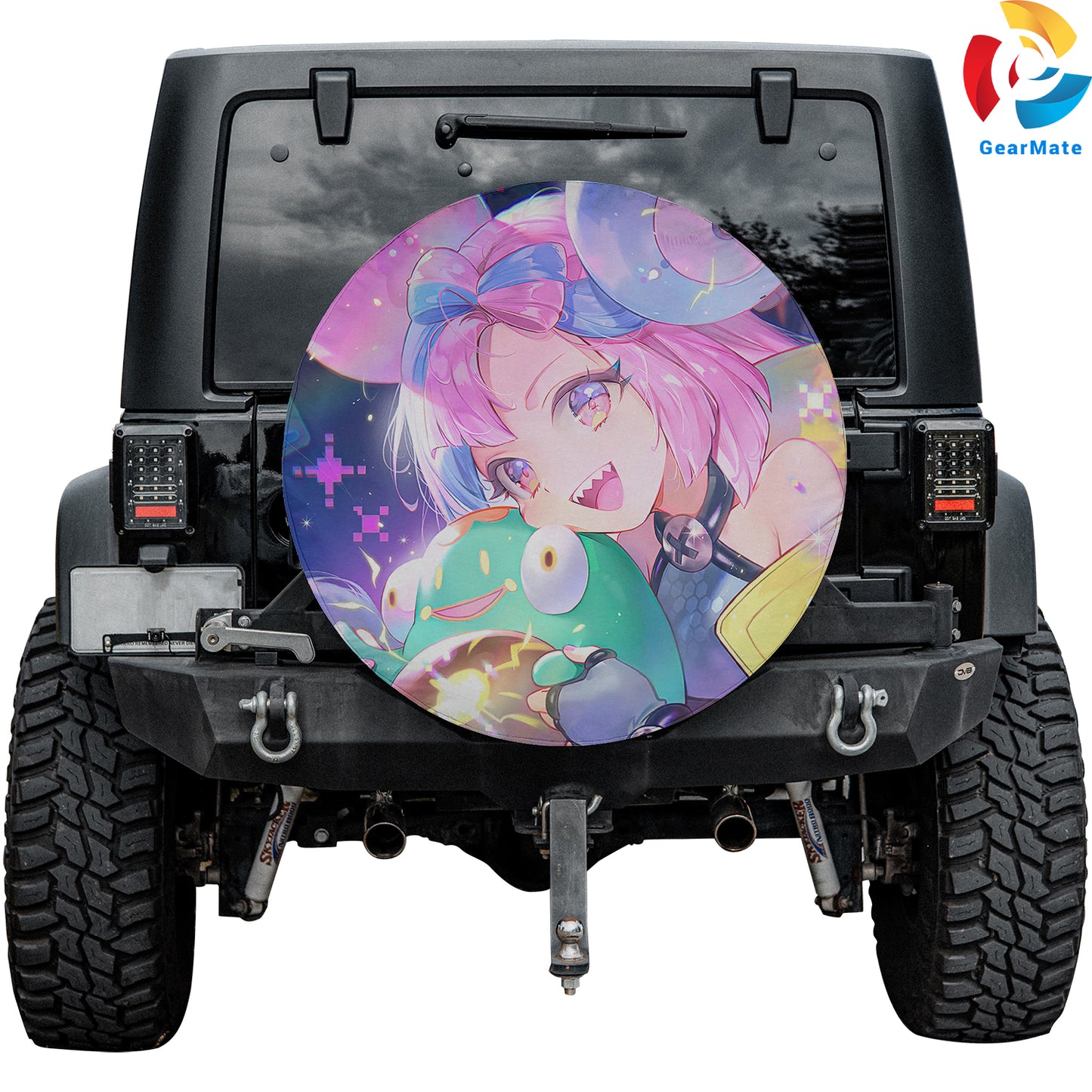 Pokemon Scarlet and Violet Anime Spare Tire Cover – Premium Waterproof UV Resistant Protector