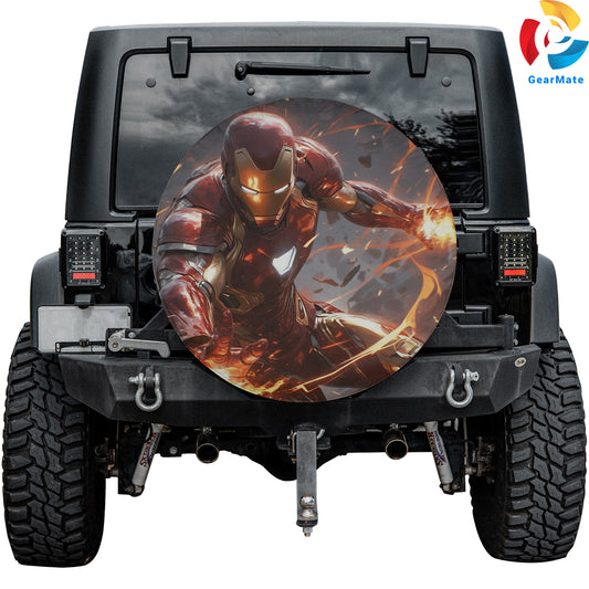 Iron Man Spare Tire Cover – Premium Waterproof UV Resistant Protector