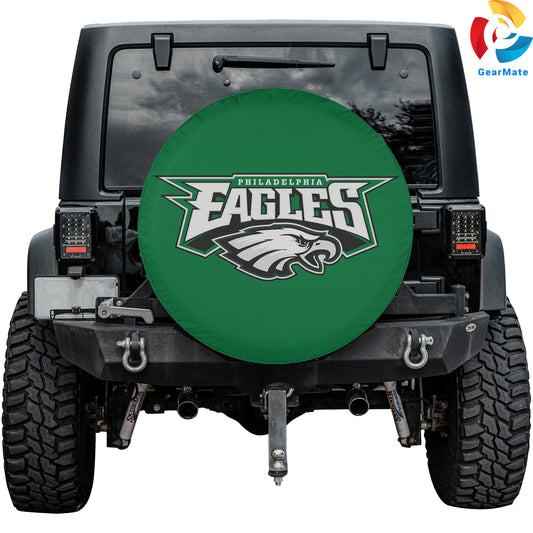 Philadelphia Eagles NFL Football Spare Tire Cover – Premium Waterproof UV-Resistant Protector