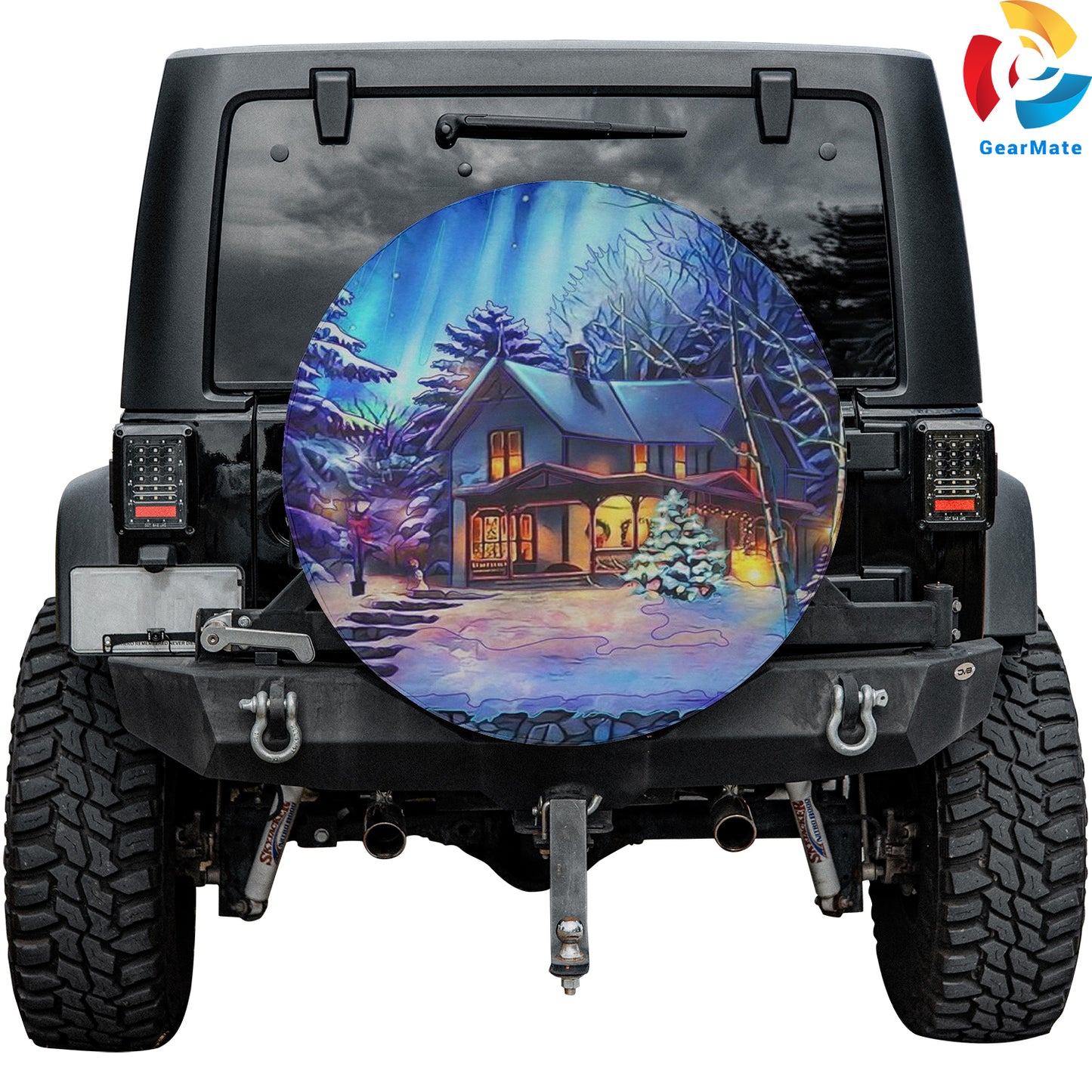 Merry Christmas 2024 Christmas Spirit Spare Tire Cover – Premium Waterproof UV Resistant Protector