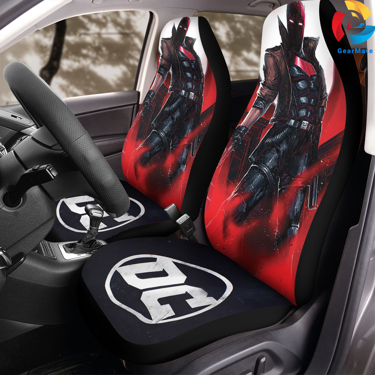 Jason The Red Hood DC Car Seat Covers – High Quality Graphic and Polar Fleece Protector Set