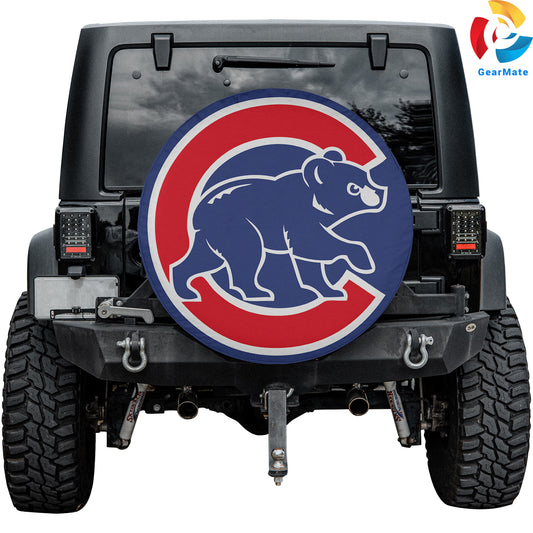 Chicago Cubs MLB Spare Tire Cover – Premium Waterproof UV-Resistant Protector